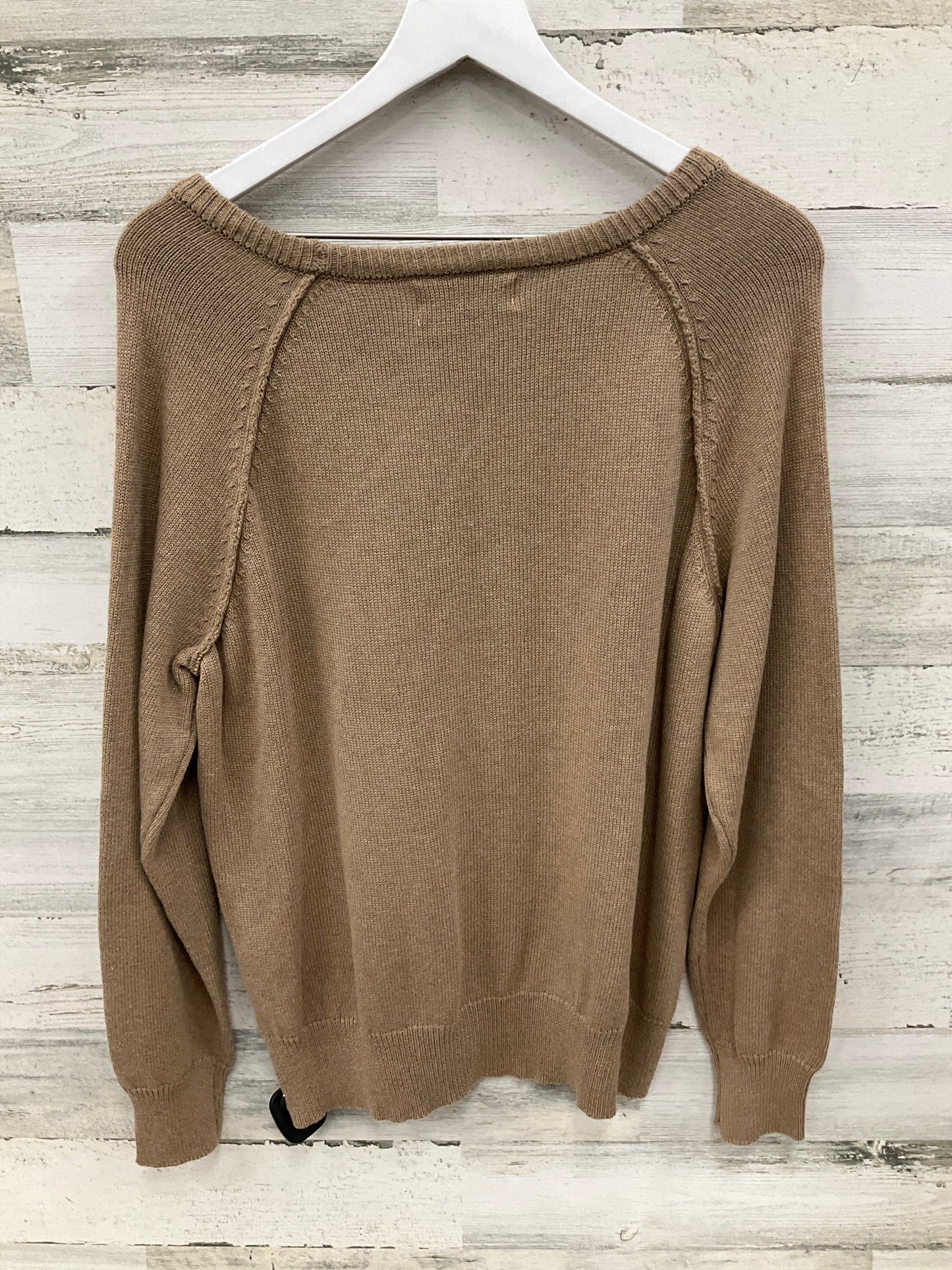 Sweater By Karen Scott In Tan, Size: L