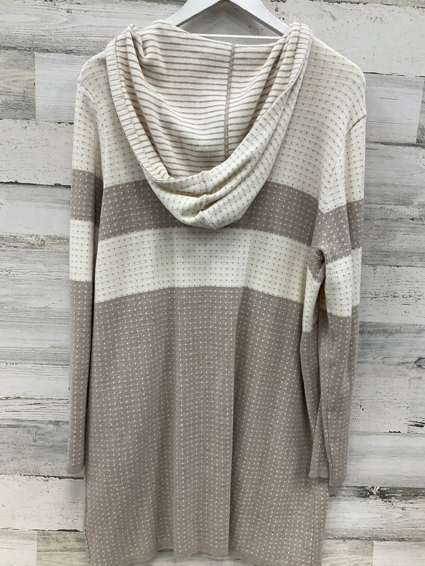 Sweater Cardigan By Style And Company In Tan, Size: L