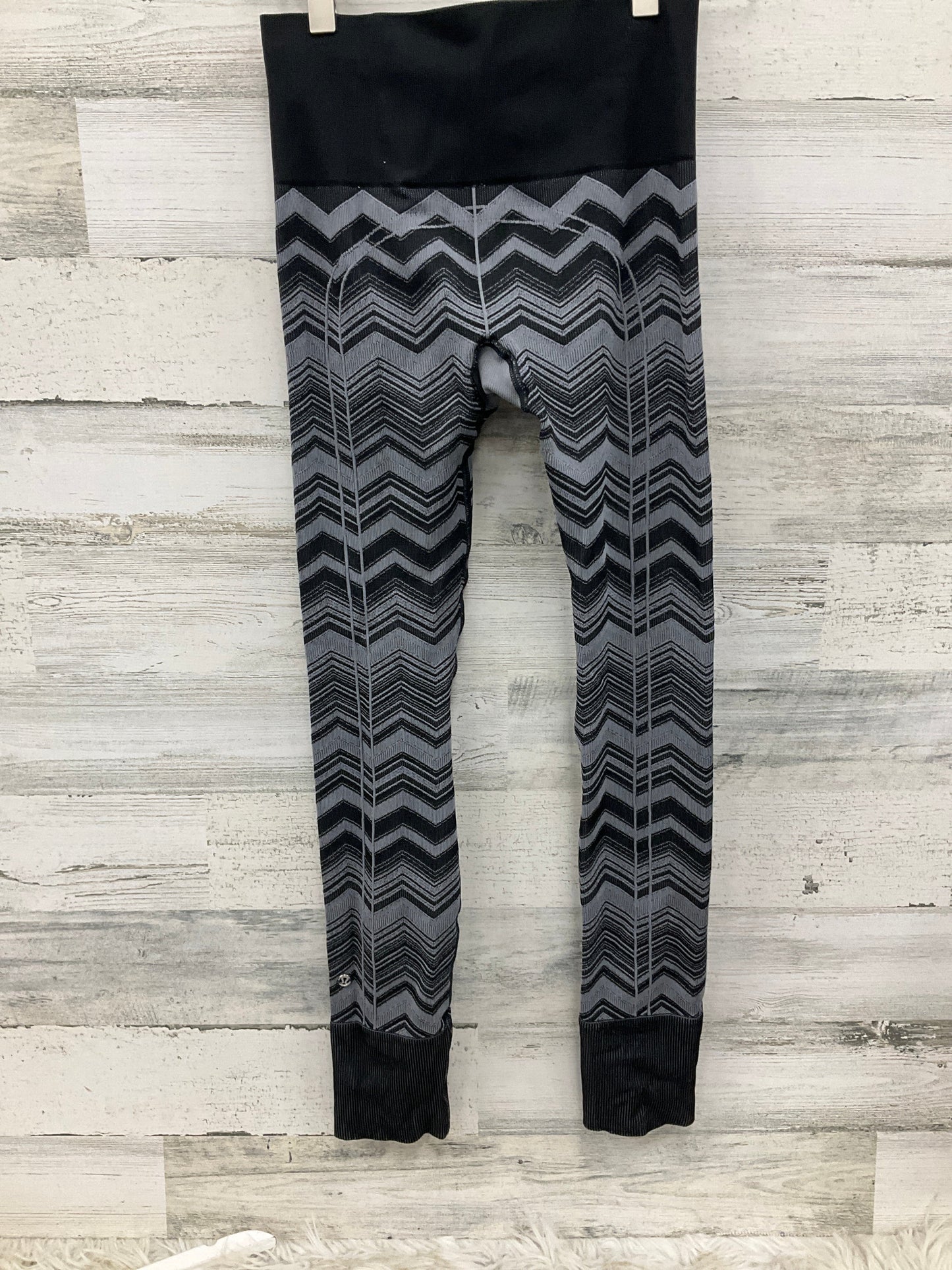 Athletic Leggings By Lululemon In Black & Grey, Size: Xs