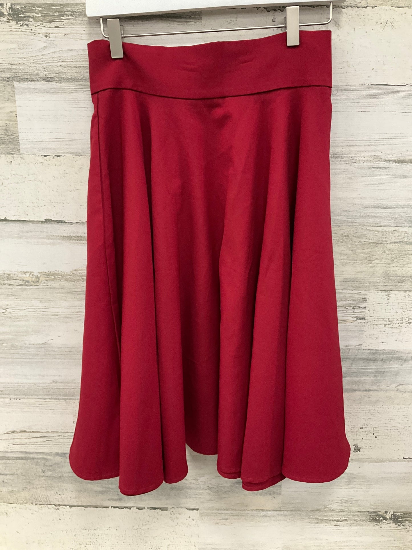 Skirt Midi By Shein In Red, Size: 8