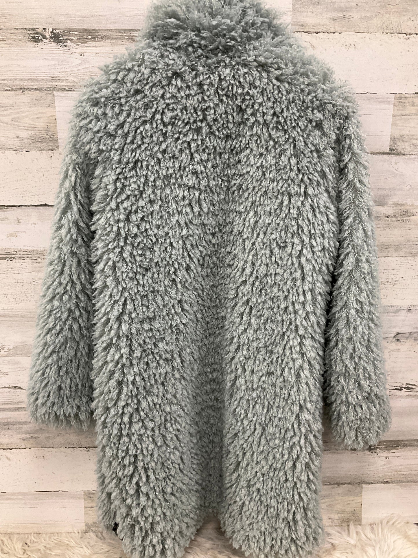 Coat Faux Fur & Sherpa By Wild Fable In Grey, Size: M