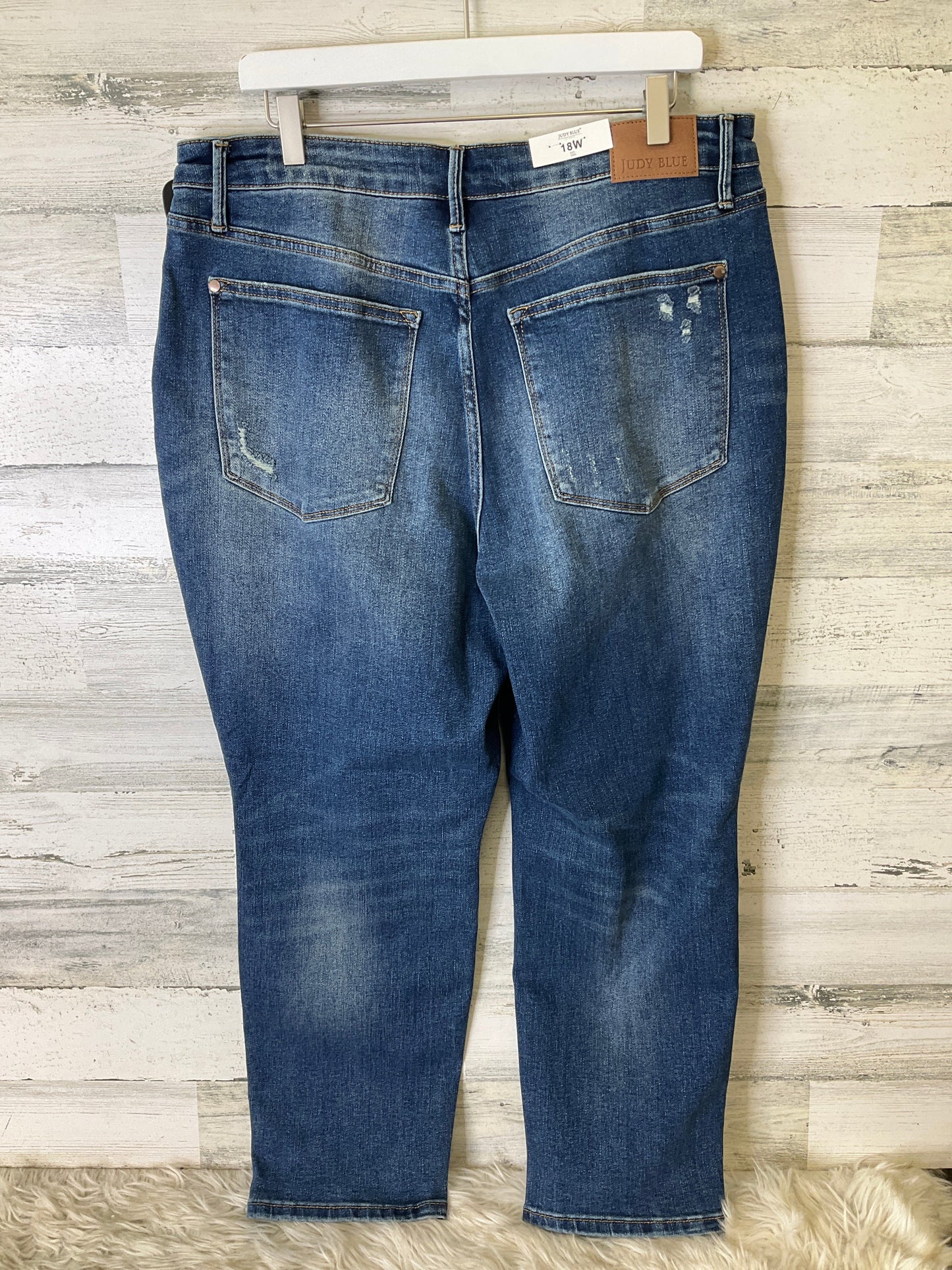 Jeans Boyfriend By Judy Blue In Blue Denim, Size: 18