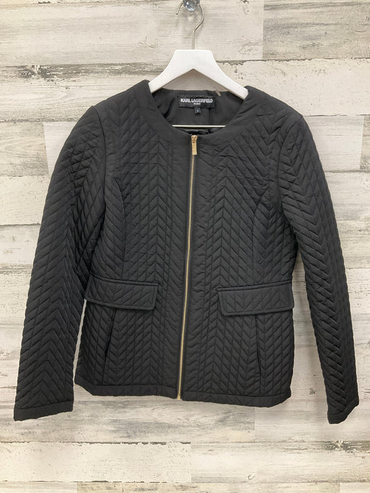 Jacket Puffer & Quilted By Karl Lagerfeld In Black, Size: S