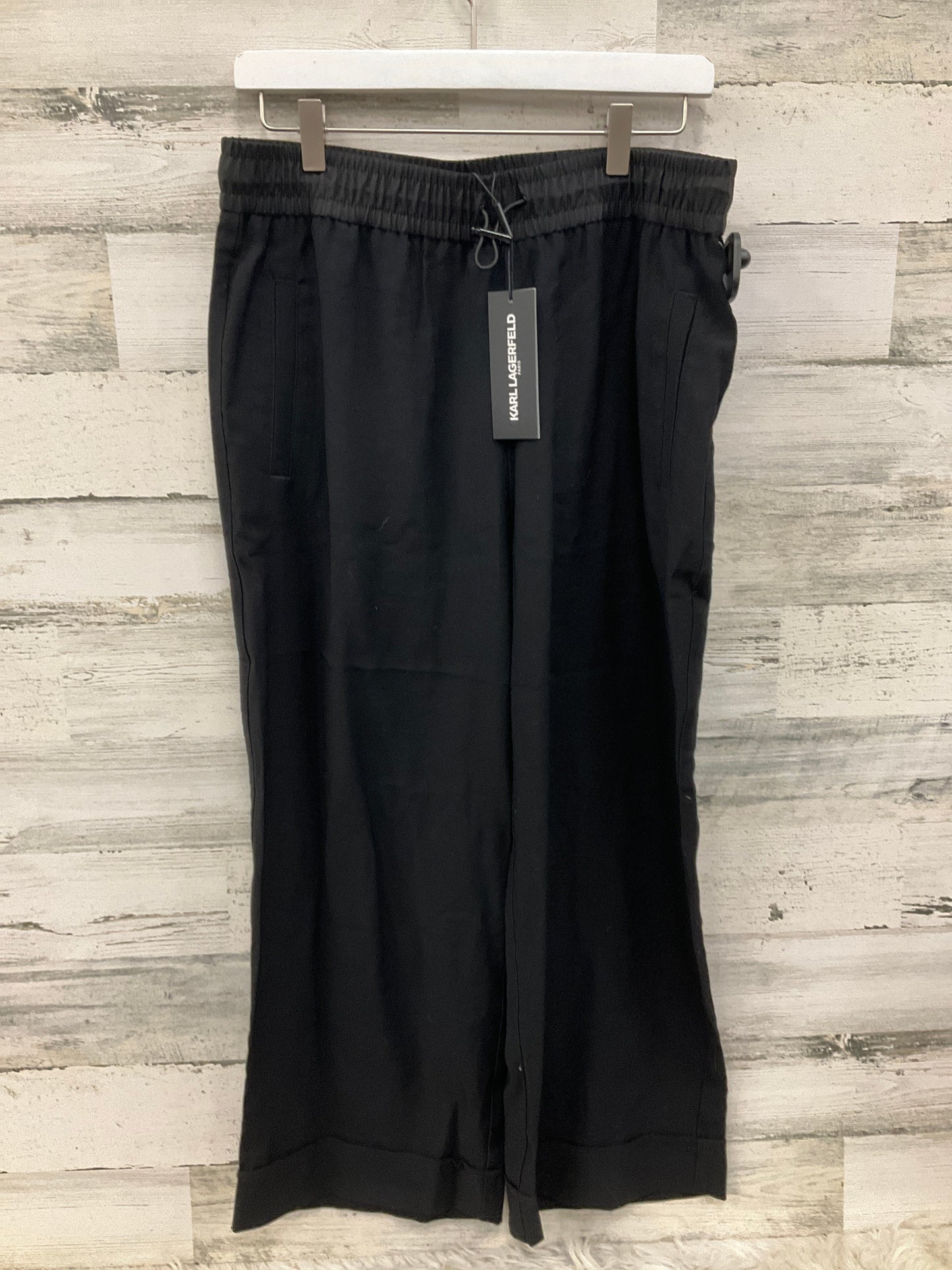 Pants Wide Leg By Karl Lagerfeld In Black, Size: 8