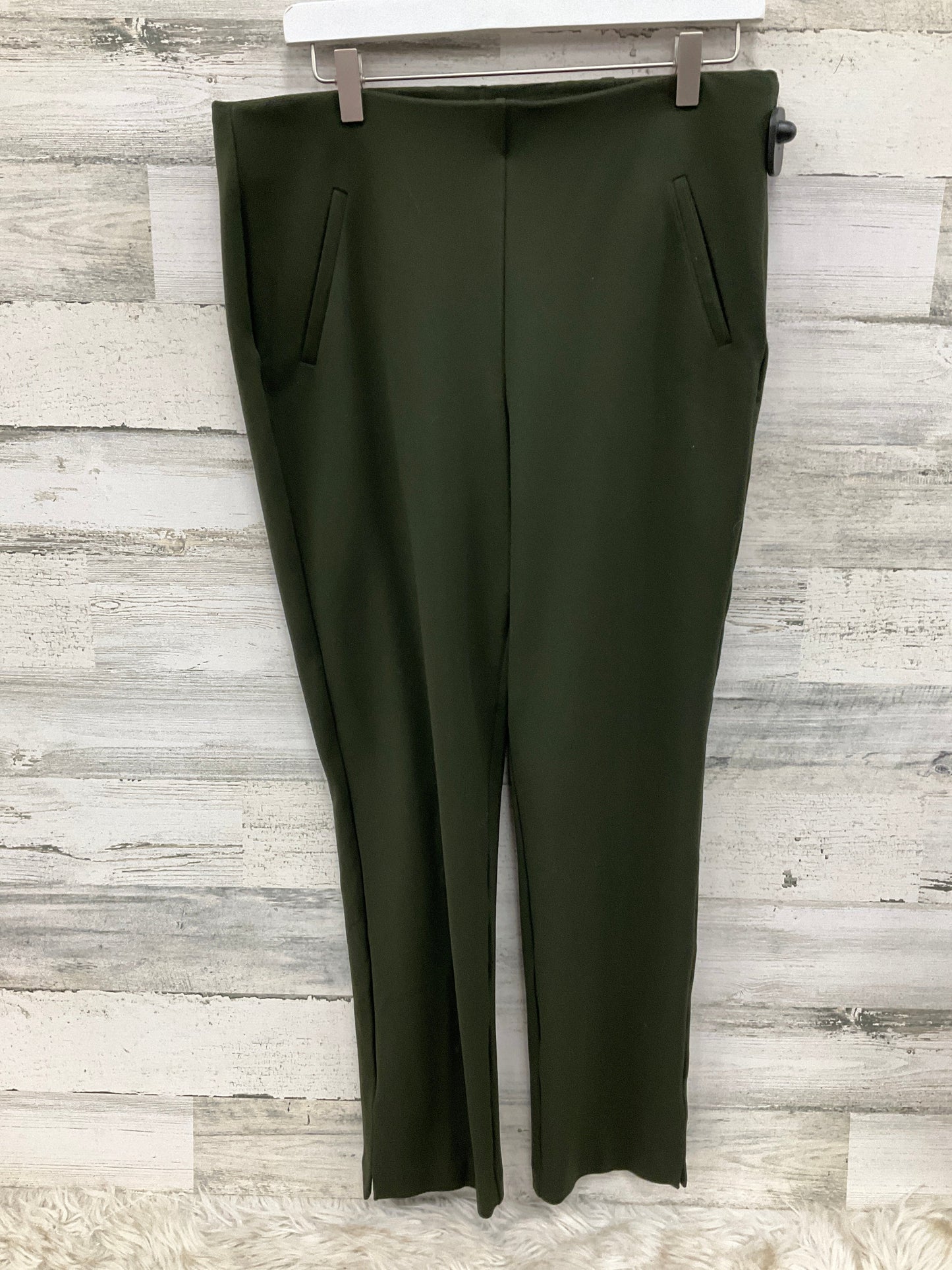 Pants Leggings By Chicos In Green, Size: M