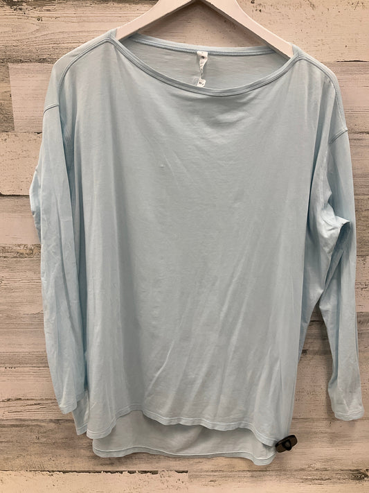 Athletic Top Long Sleeve Crewneck By Lululemon In Blue, Size: 8