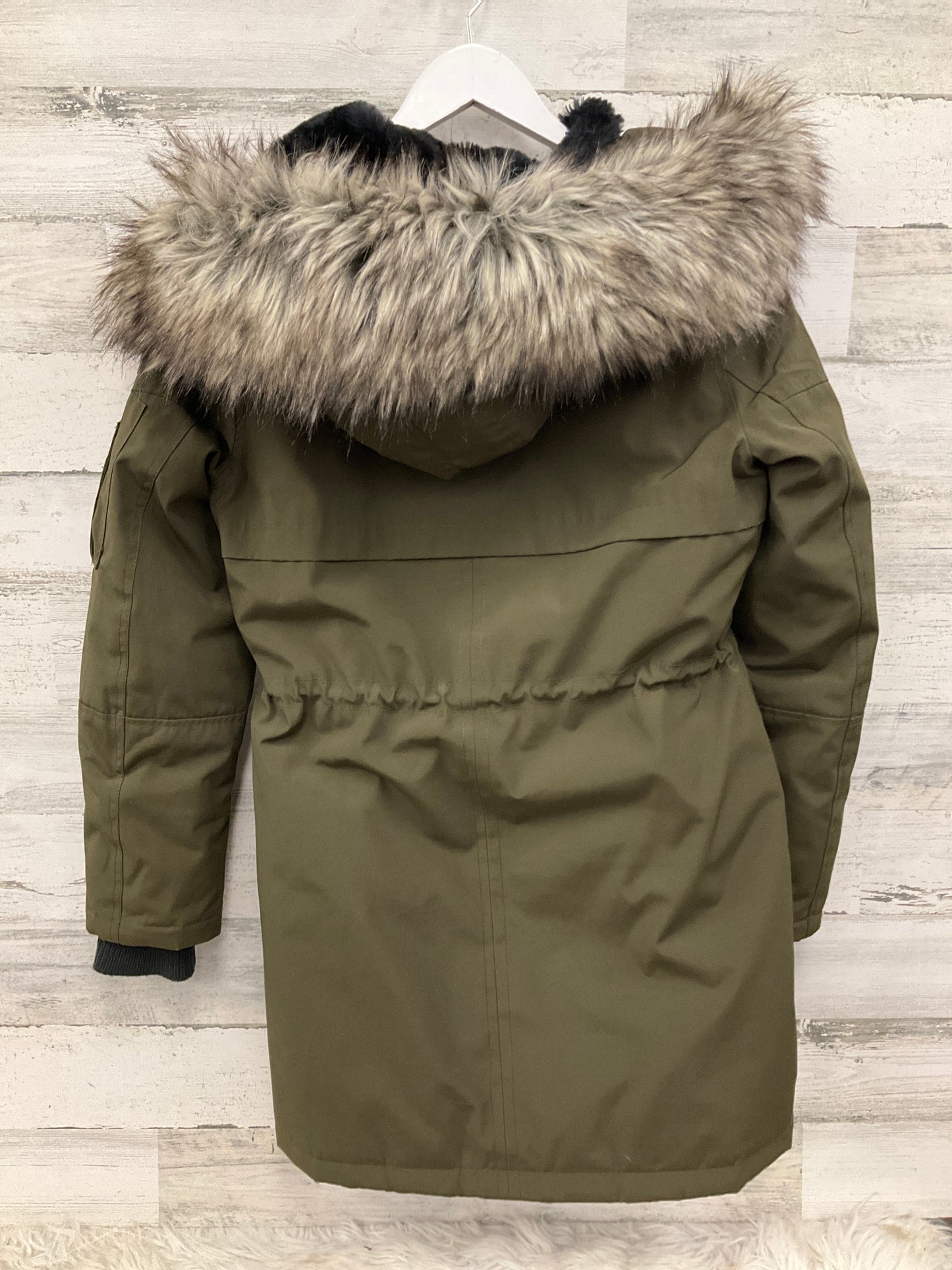 Coat Parka By Bcbg In Green, Size: S