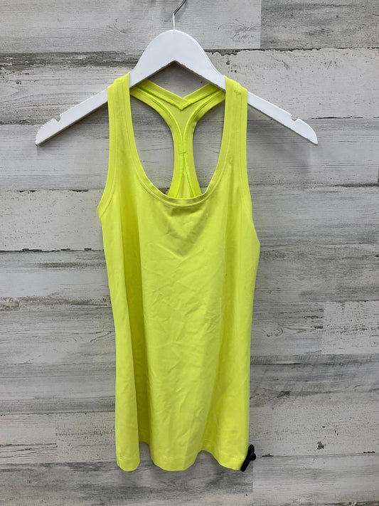 Athletic Tank Top By Lululemon In Yellow, Size: 6