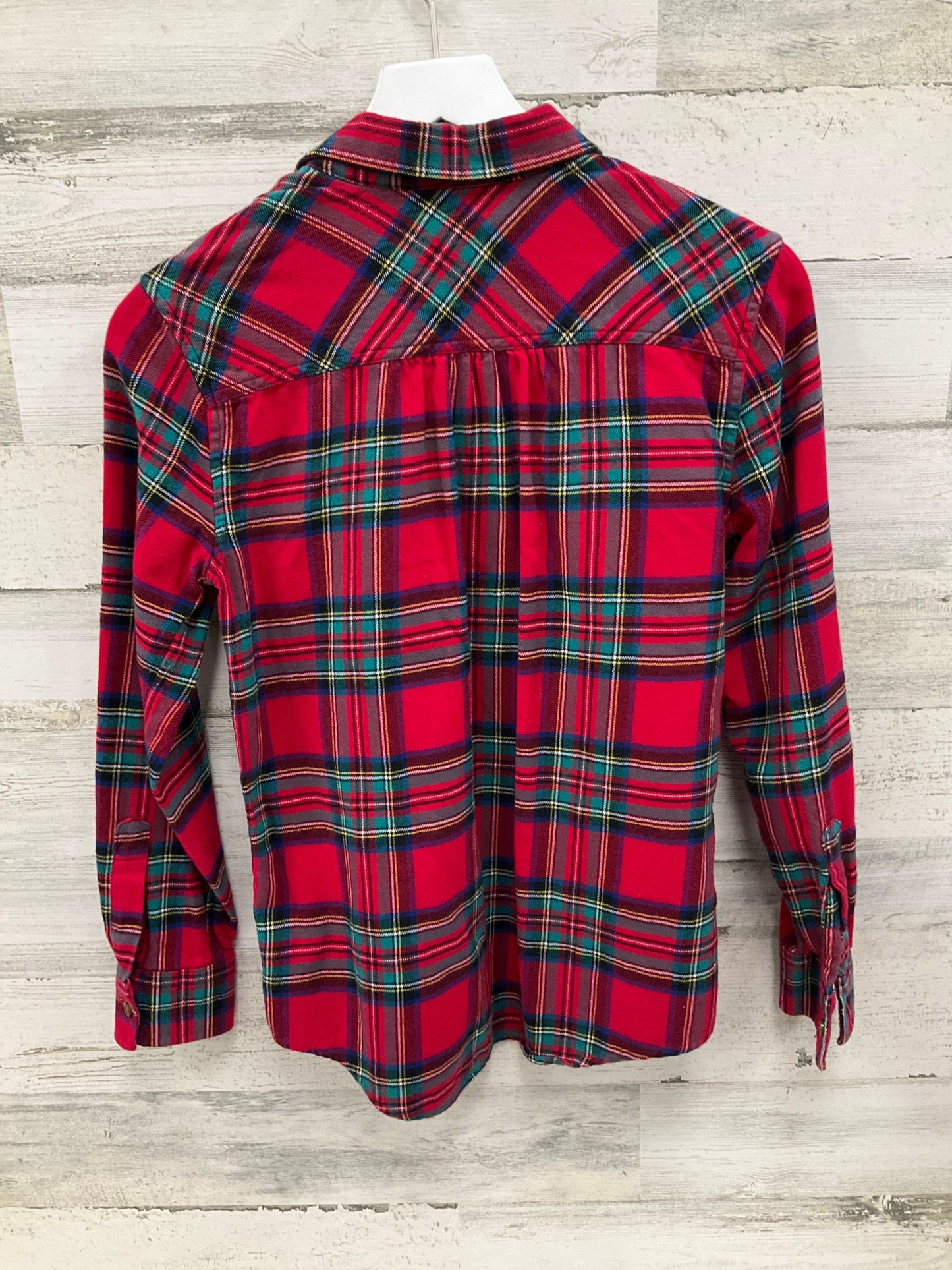 Top Long Sleeve By Lands End In Red, Size: Xsp