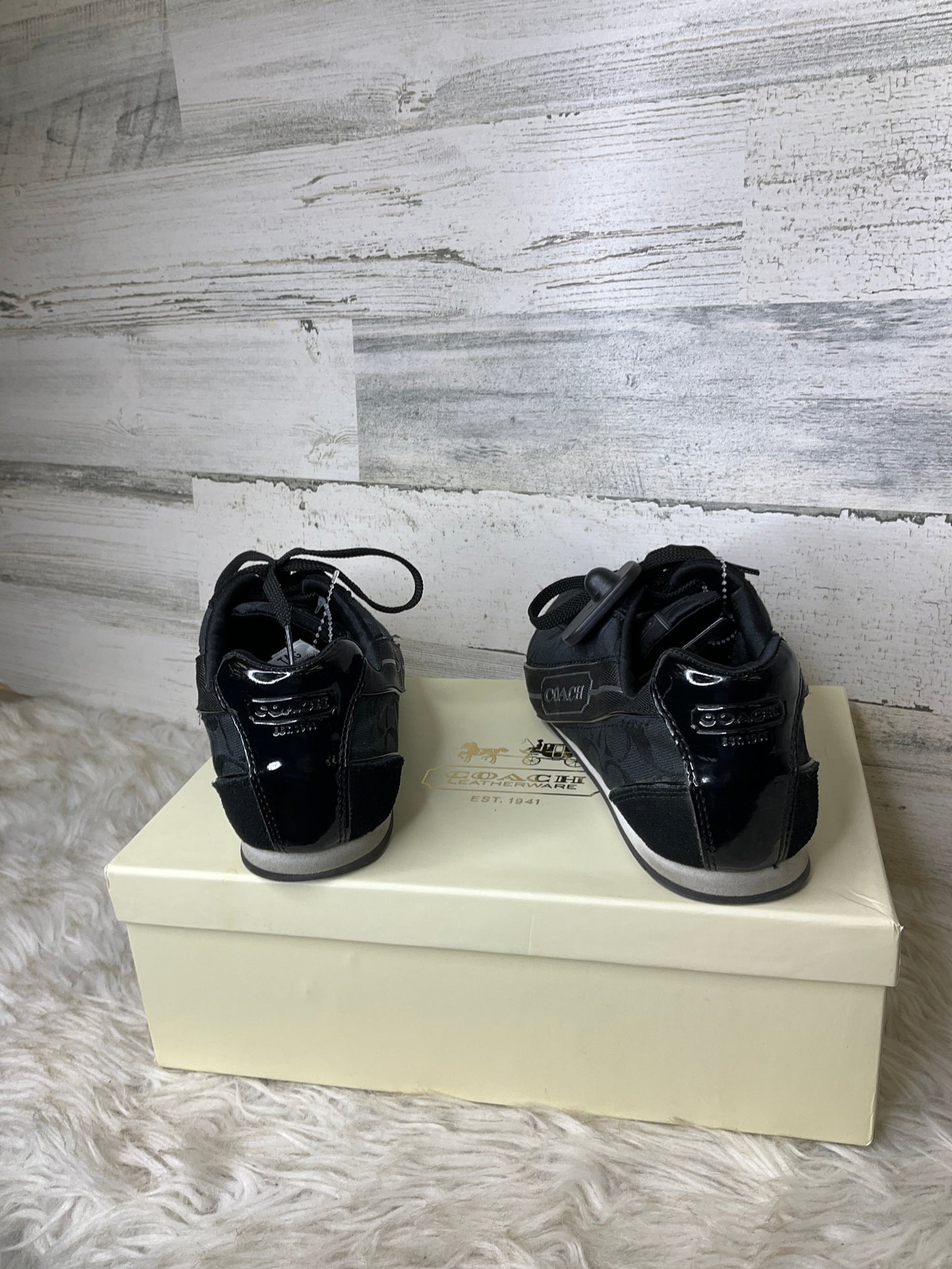 Shoes Designer By Coach In Black, Size: 9