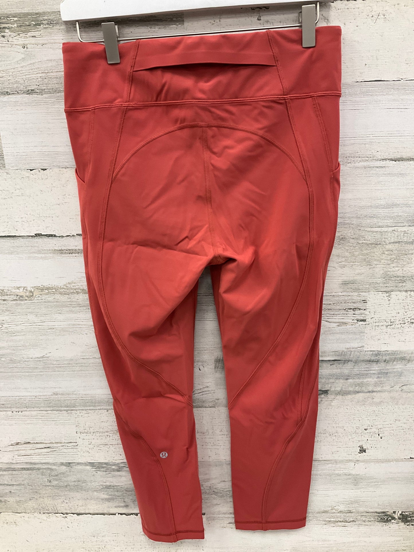 Athletic Leggings By Lululemon In Orange, Size: 10