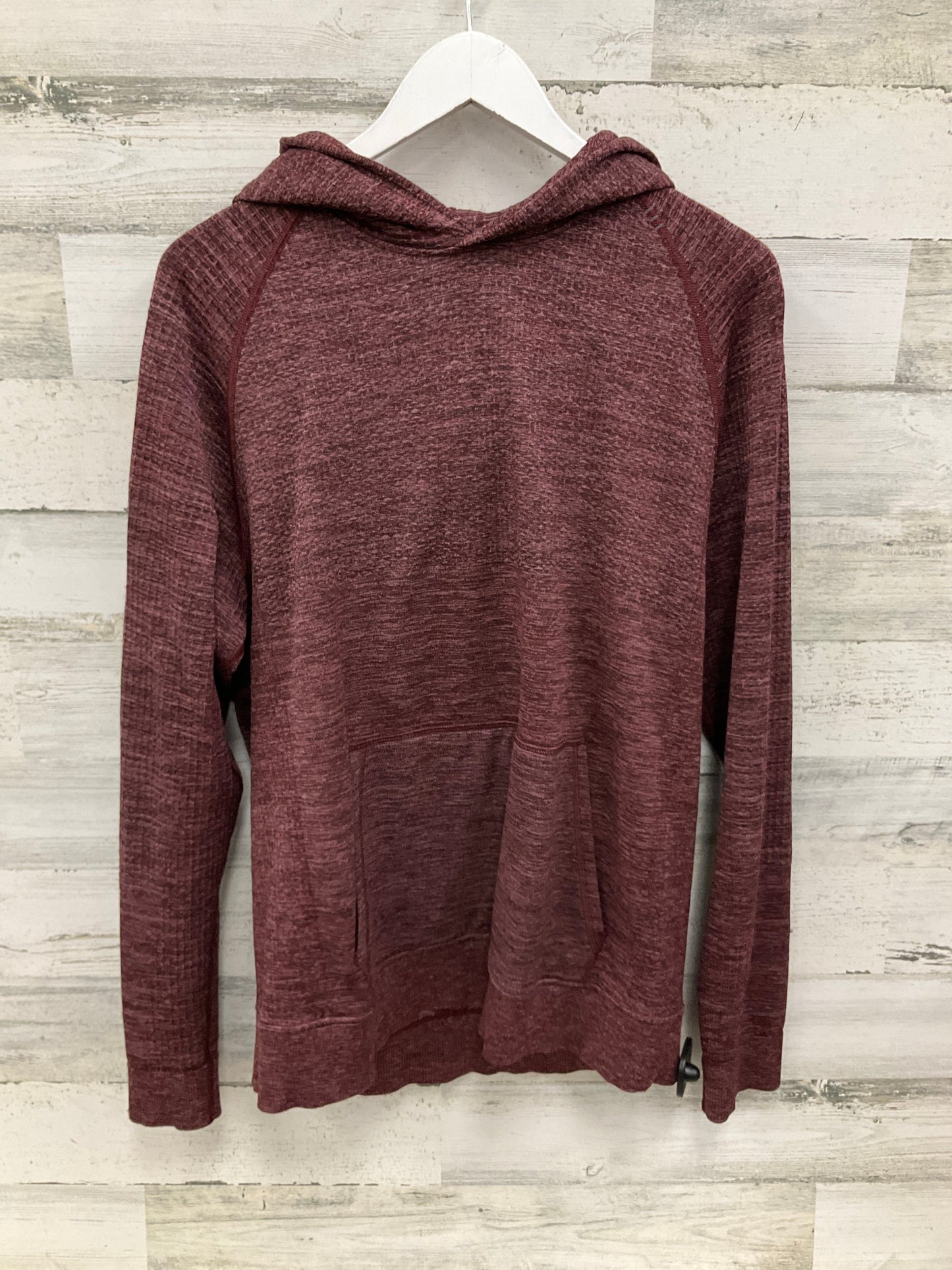 Athletic Top Long Sleeve Hoodie By Lululemon In Purple, Size: L