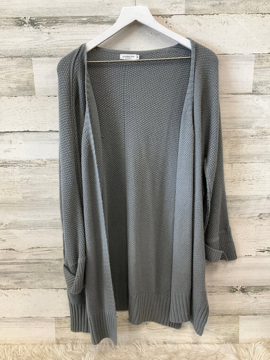 Sweater Cardigan By Chicsoul In Grey, Size: Xl