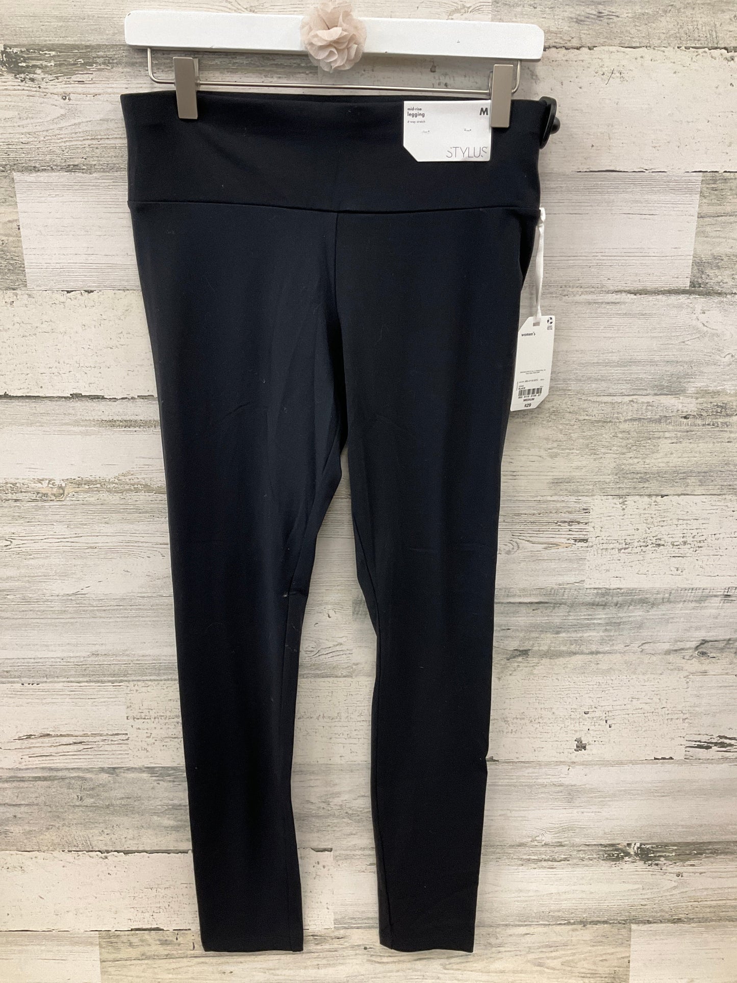 Pants Leggings By Stylus In Black, Size: M