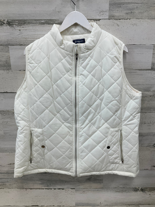 Vest Puffer & Quilted By Clothes Mentor In Cream, Size: Xxl