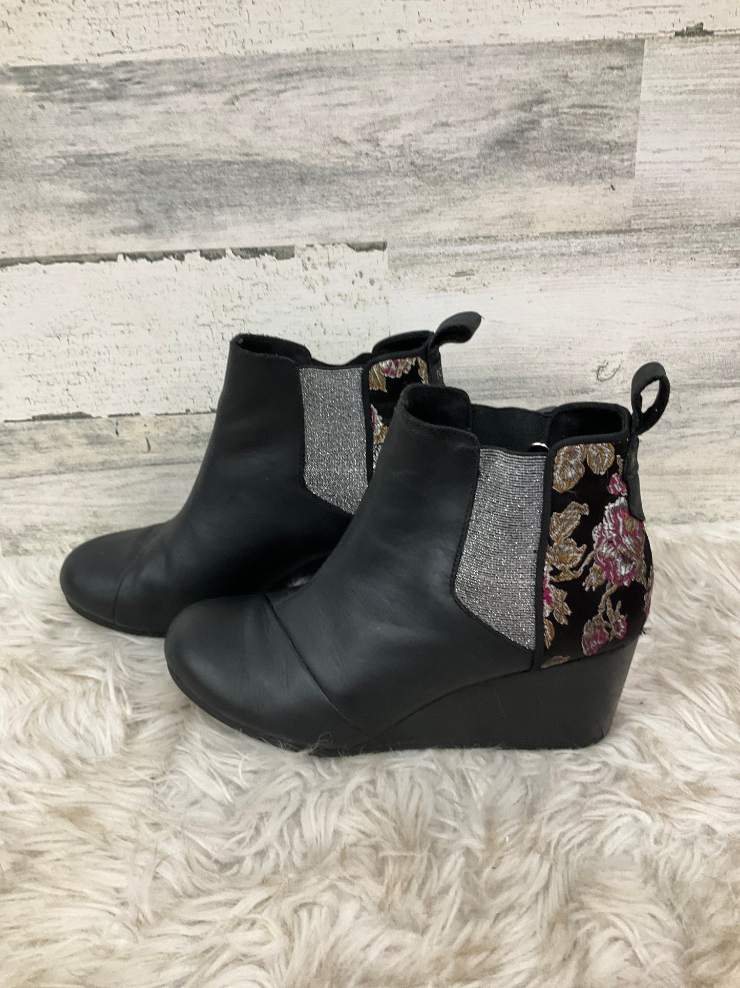 Boots Ankle Heels By Toms In Black, Size: 8.5