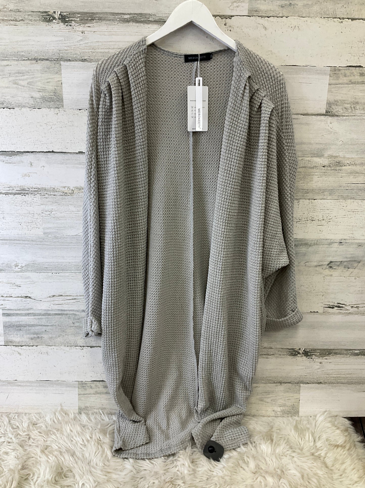 Cardigan By Clothes Mentor In Grey, Size: Xl