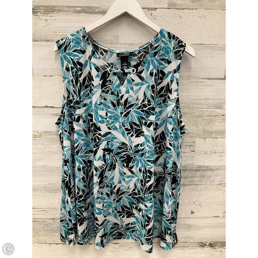 Top Sleeveless By Catherines In Blue, Size: 1x