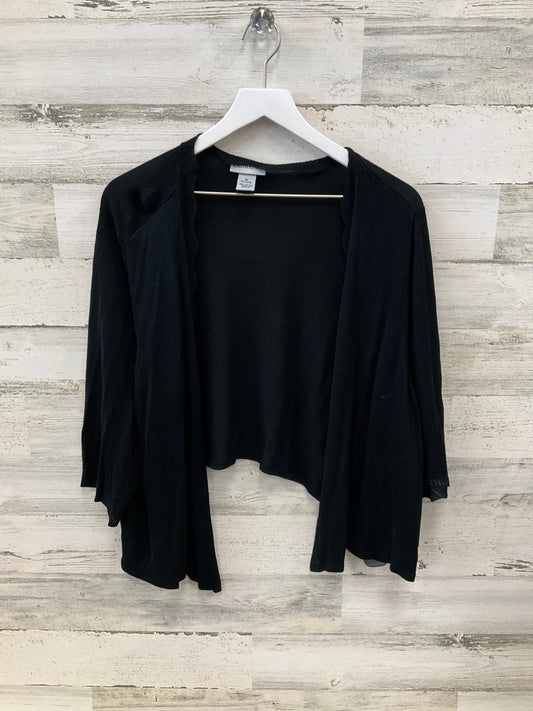 Sweater Cardigan By Catherines In Black, Size: 2x