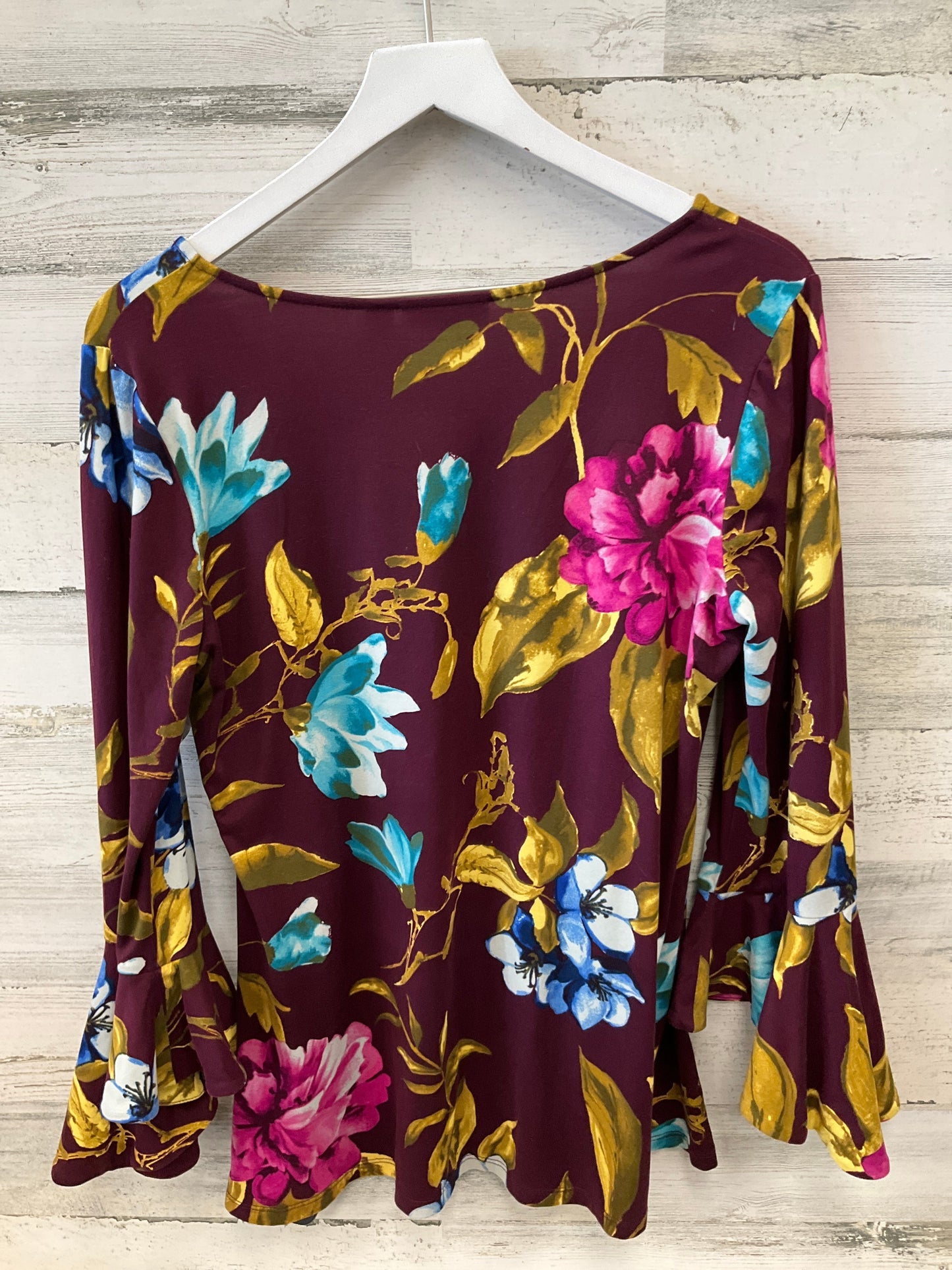 Top Long Sleeve By Susan Graver In Purple, Size: S