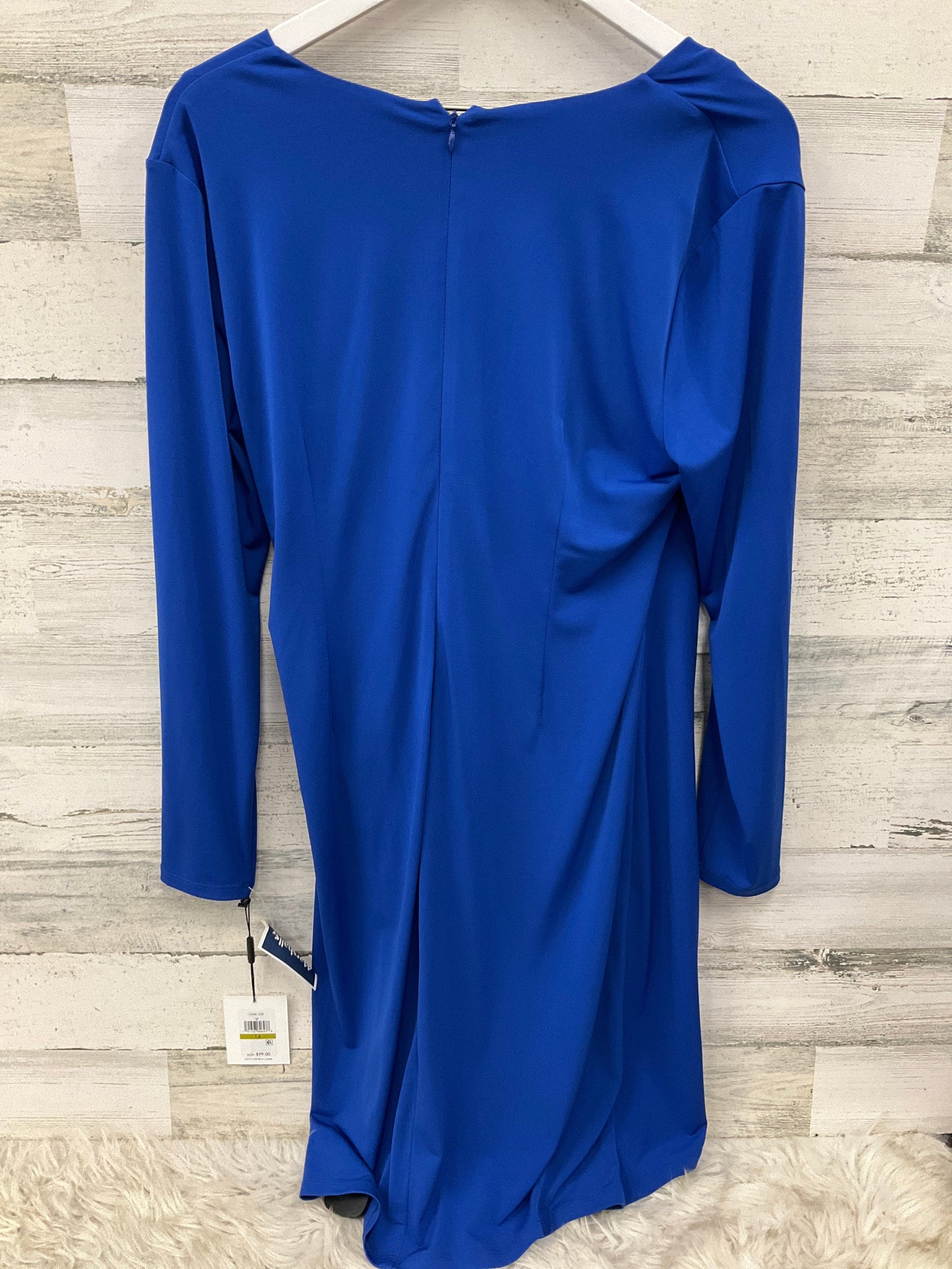 Dress Work By Calvin Klein In Blue, Size: Xl