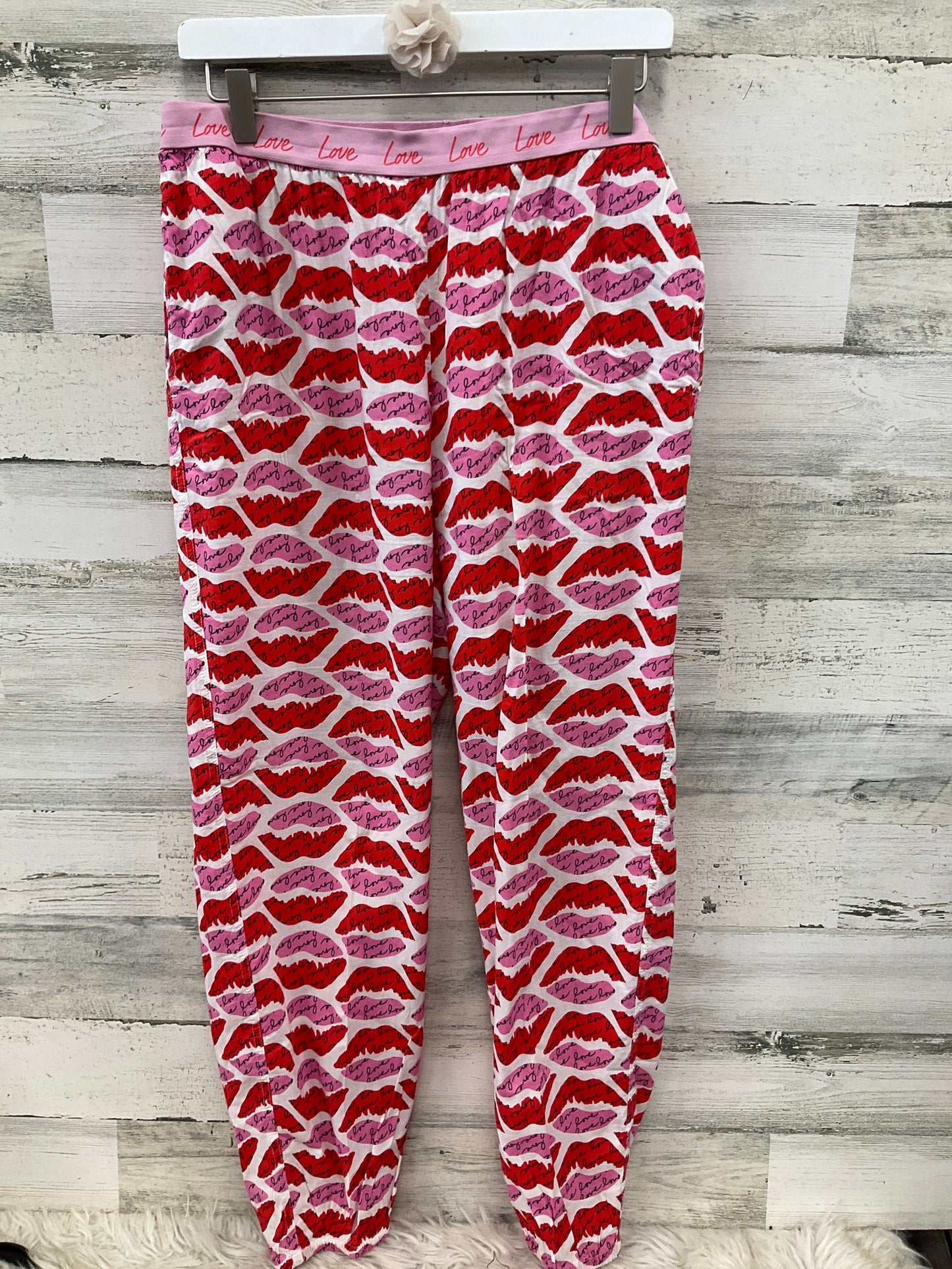 Pajamas 2pc By Victorias Secret In Pink & Red, Size: L