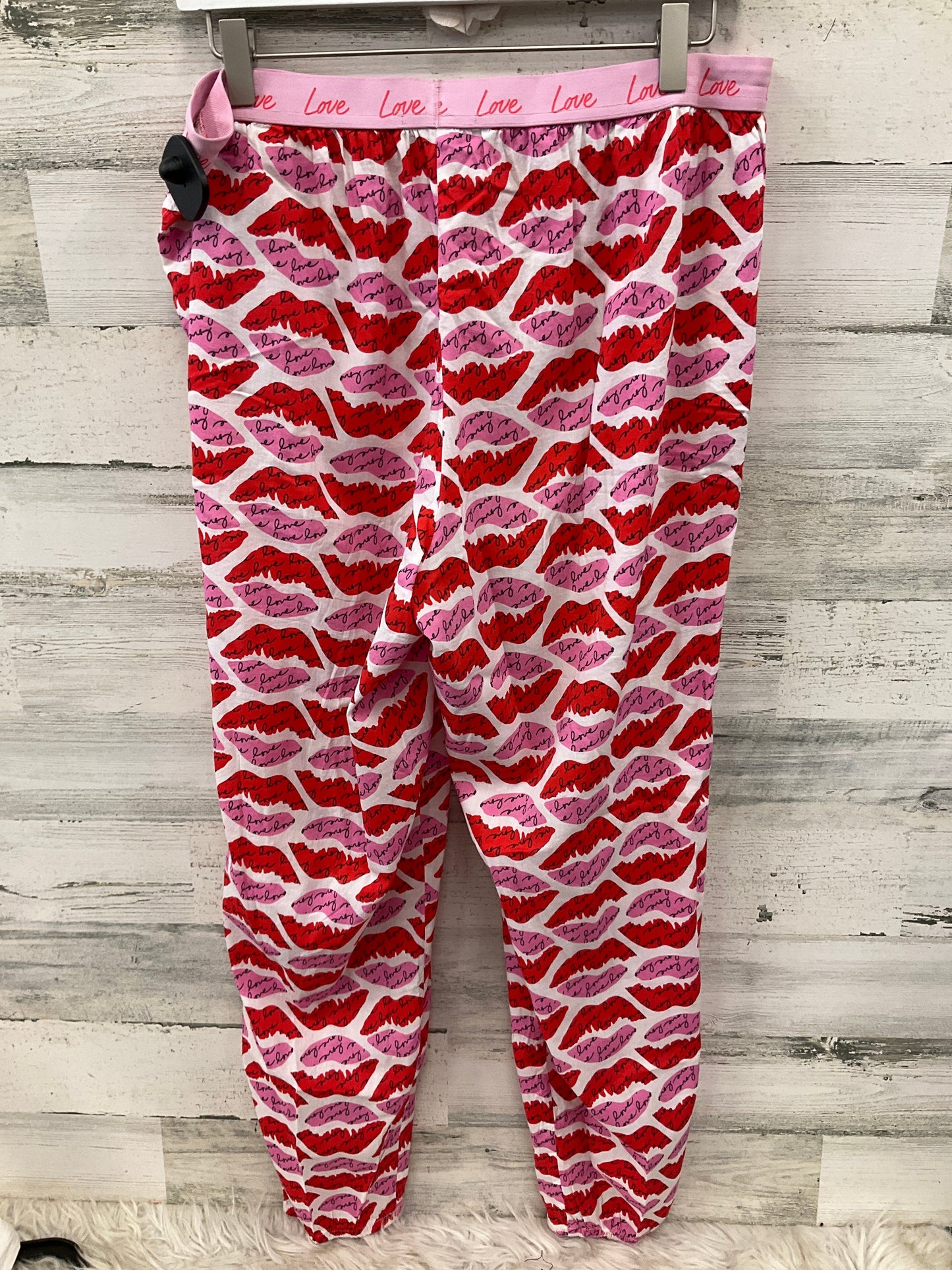 Pajamas 2pc By Victorias Secret In Pink & Red, Size: L