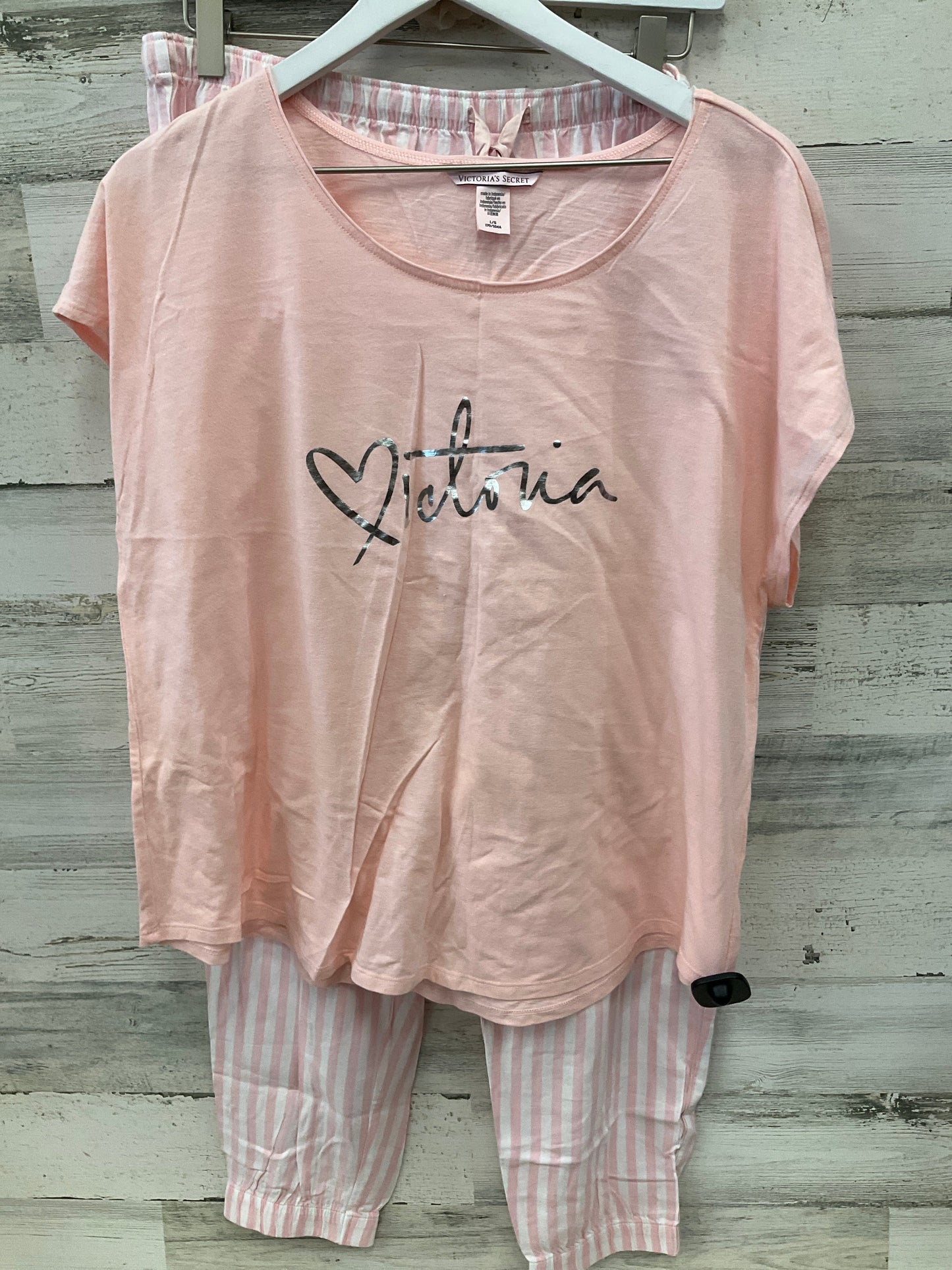 Pajamas 2pc By Victorias Secret In Pink, Size: L