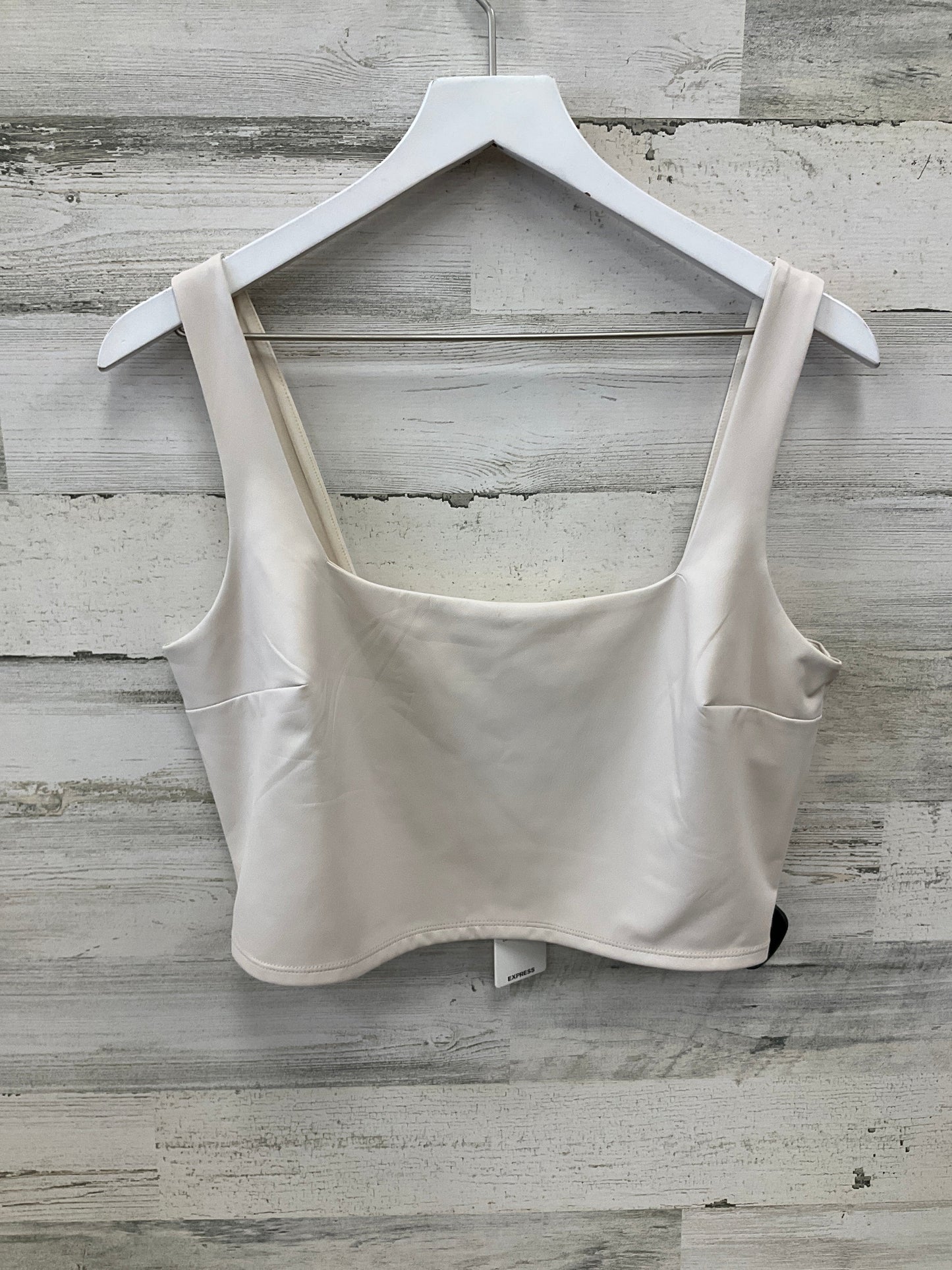 Top Sleeveless By Express In Cream, Size: L