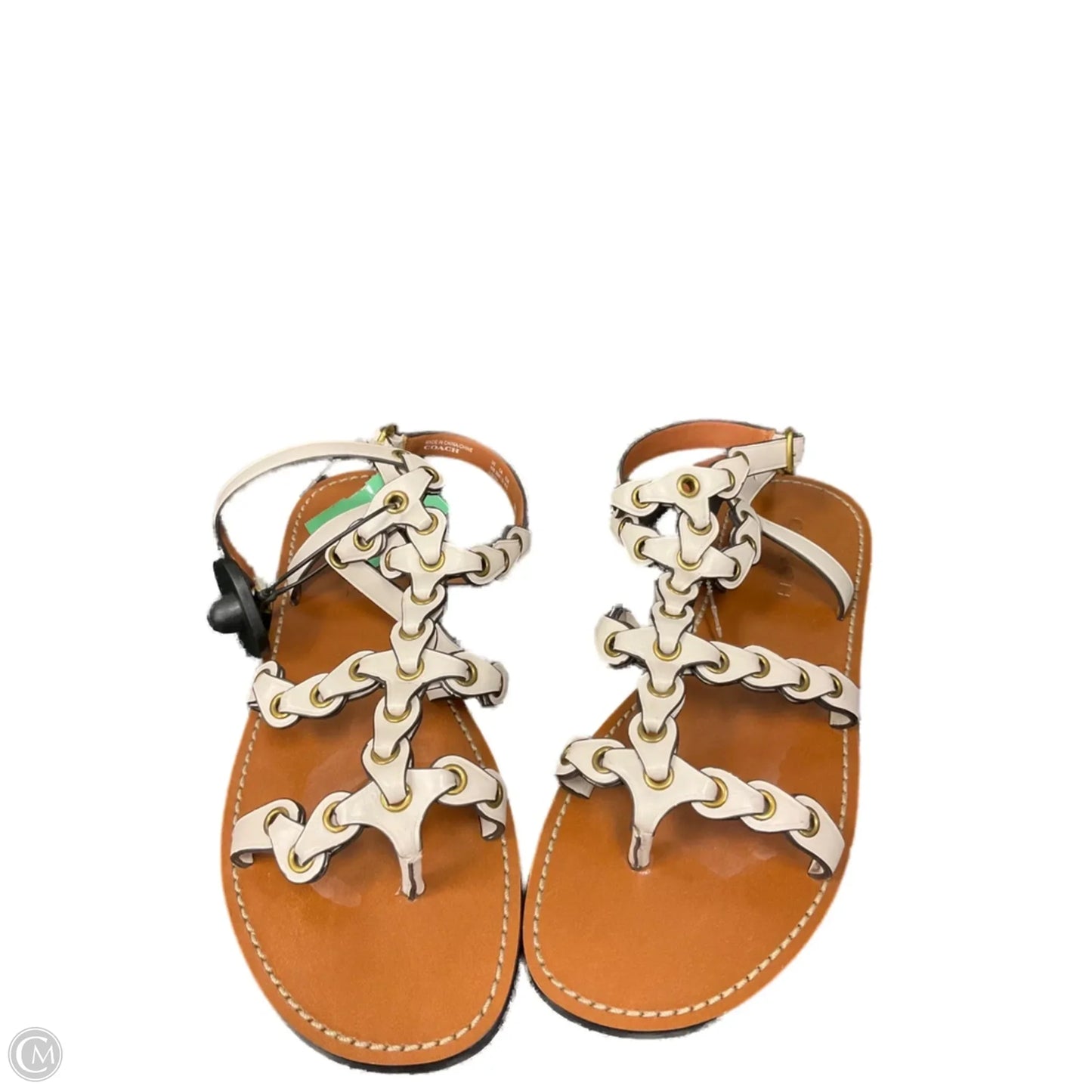 Sandals Designer By Coach In White, Size: 10