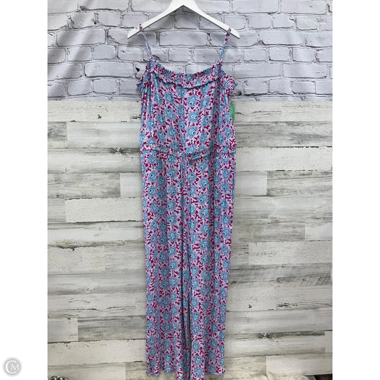 Jumpsuit By Loft In Blue & Pink, Size: Xxl