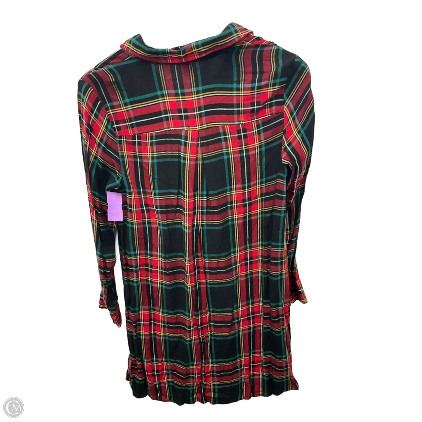 Top Long Sleeve By Old Navy In Green & Red, Size: S