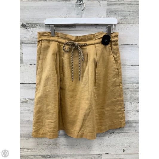 Skirt Mini & Short By Loft In Gold, Size: 8