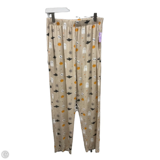 Pajama Pants By Clothes Mentor In Tan, Size: L