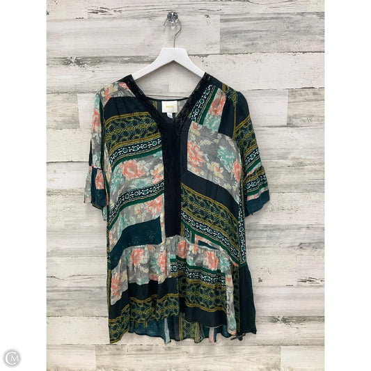 Top Short Sleeve By Maeve In Multi-colored, Size: Xsp