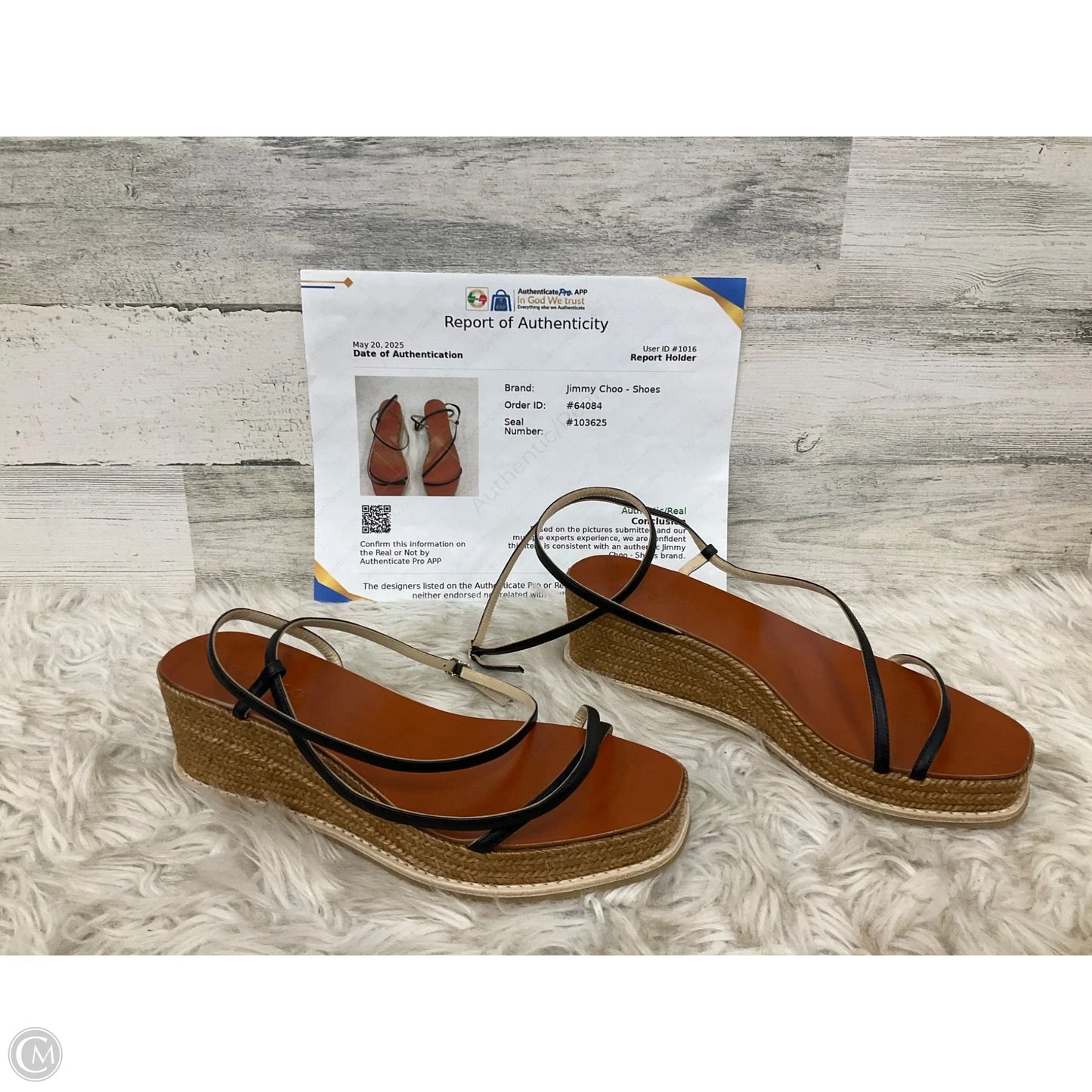 Sandals Luxury Designer By Jimmy Choo In Black, Size: 8.5