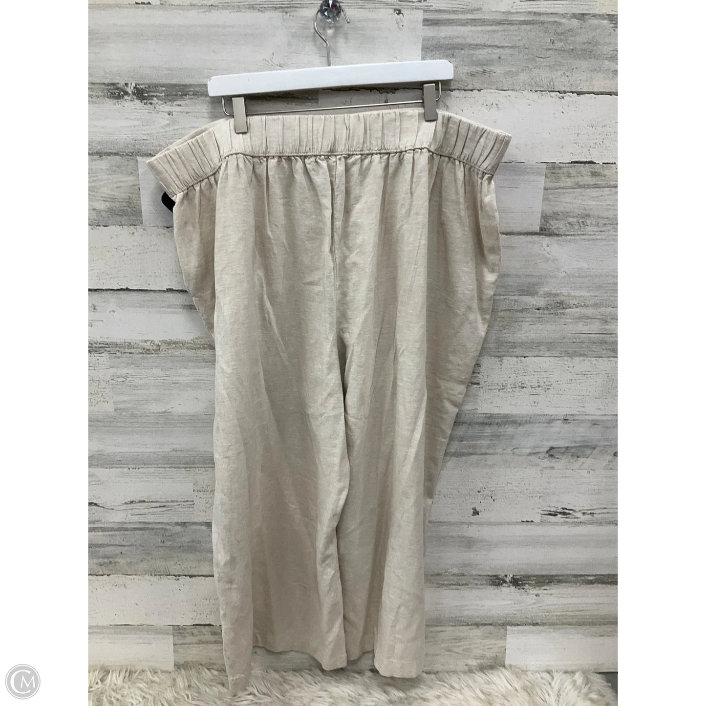 Pants Wide Leg By Croft And Barrow In Tan, Size: 20