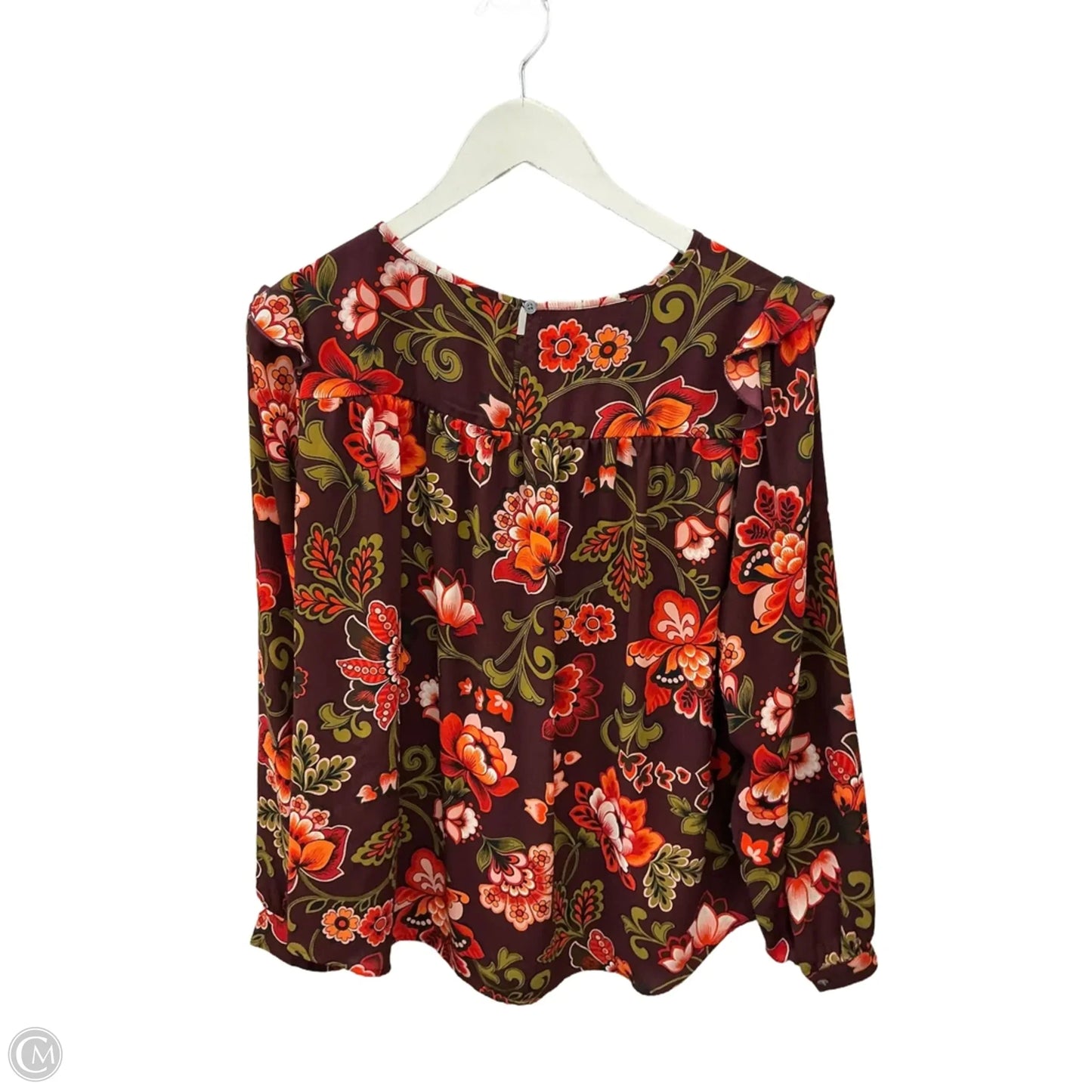 Top Long Sleeve By Loft In Purple, Size: M