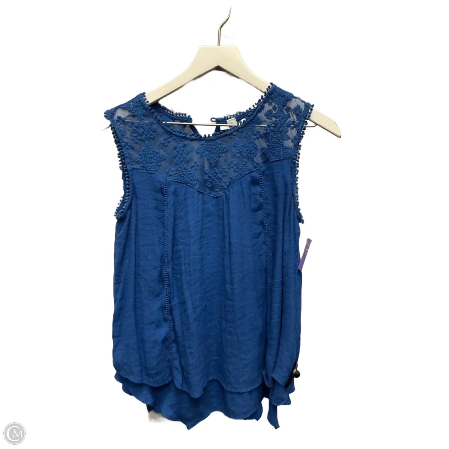 Top Sleeveless By John Paul Richard In Blue, Size: S