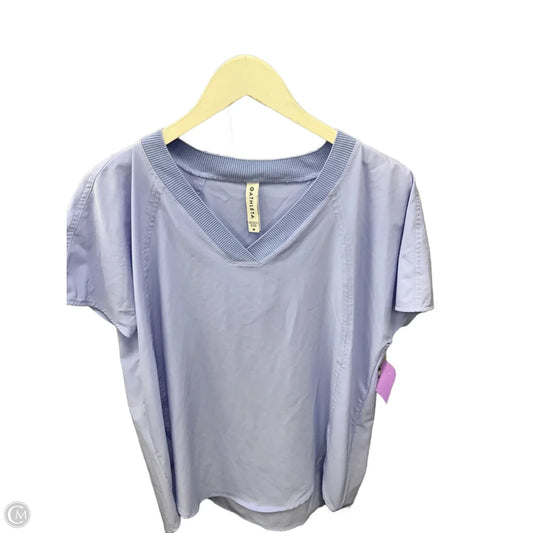 Athletic Top Short Sleeve By Athleta In Purple, Size: M