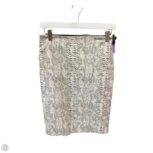 Skirt Midi By Ann Taylor In Snakeskin Print, Size: 0