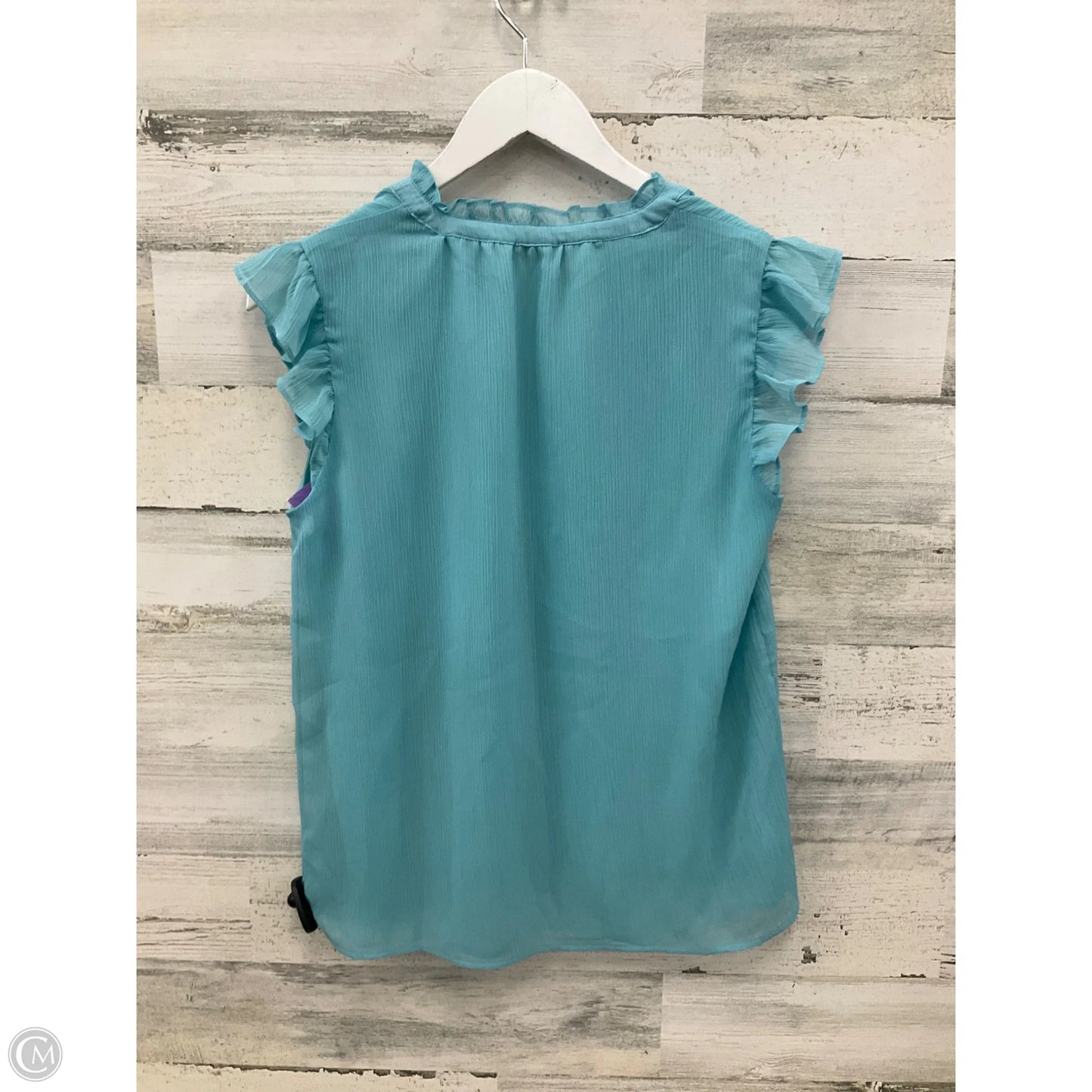 Top Short Sleeve By Ann Taylor In Aqua, Size: Xs