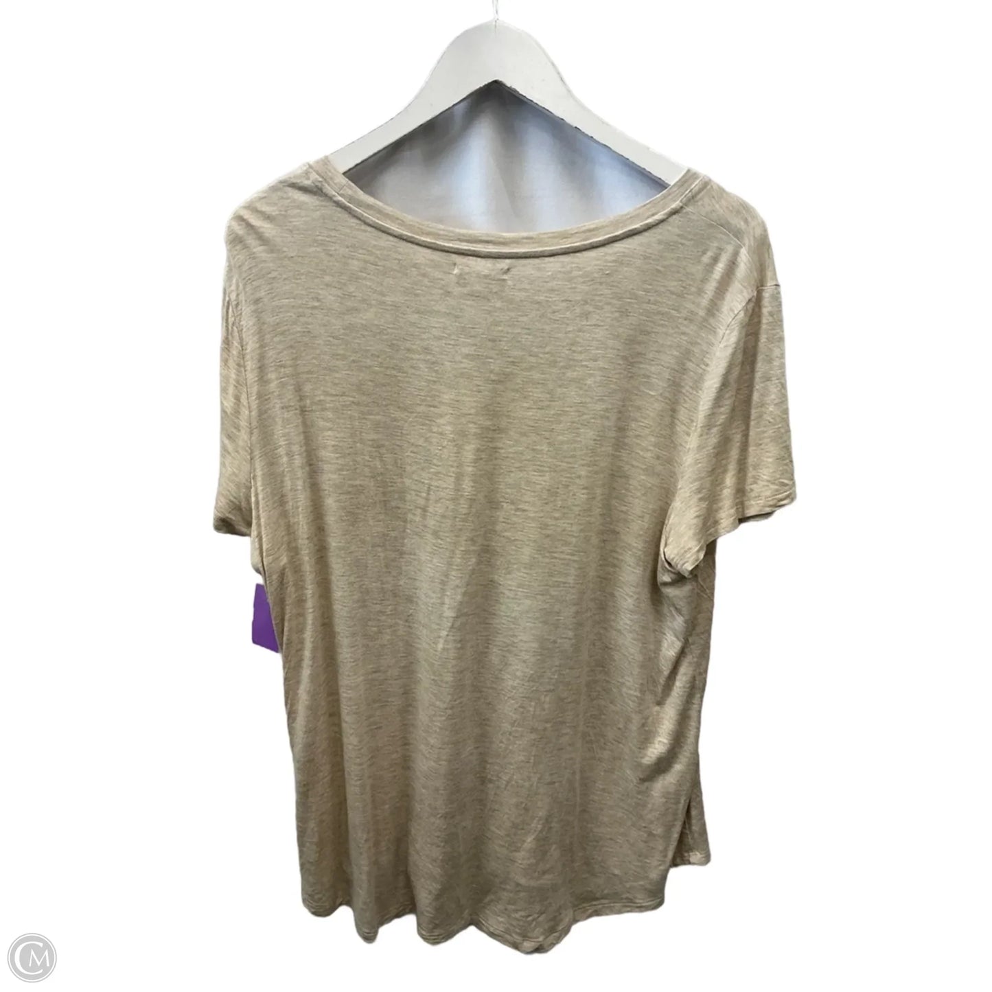Top Short Sleeve By Maurices In Cream, Size: Xl