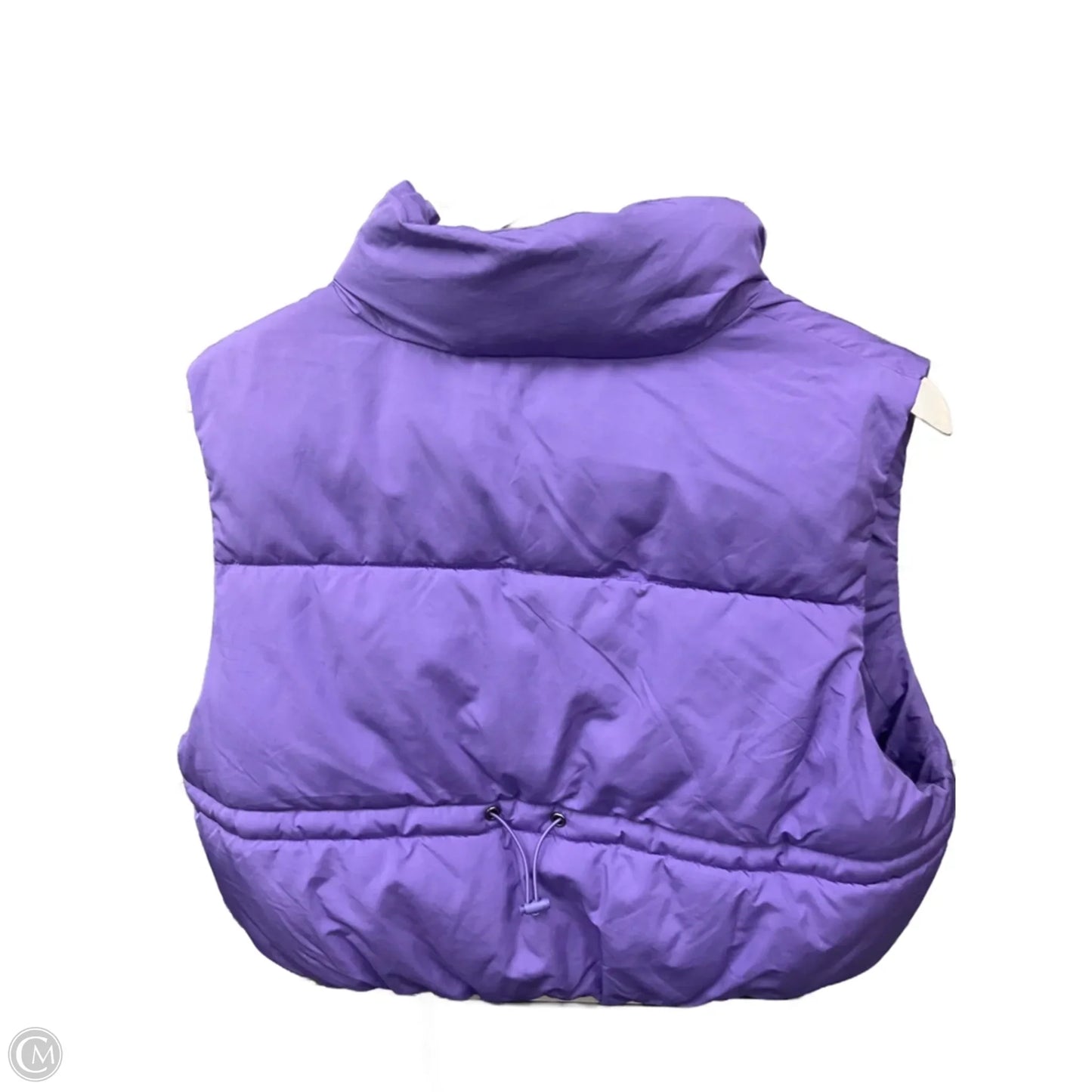 Vest Puffer & Quilted By Double Zero In Purple, Size: L