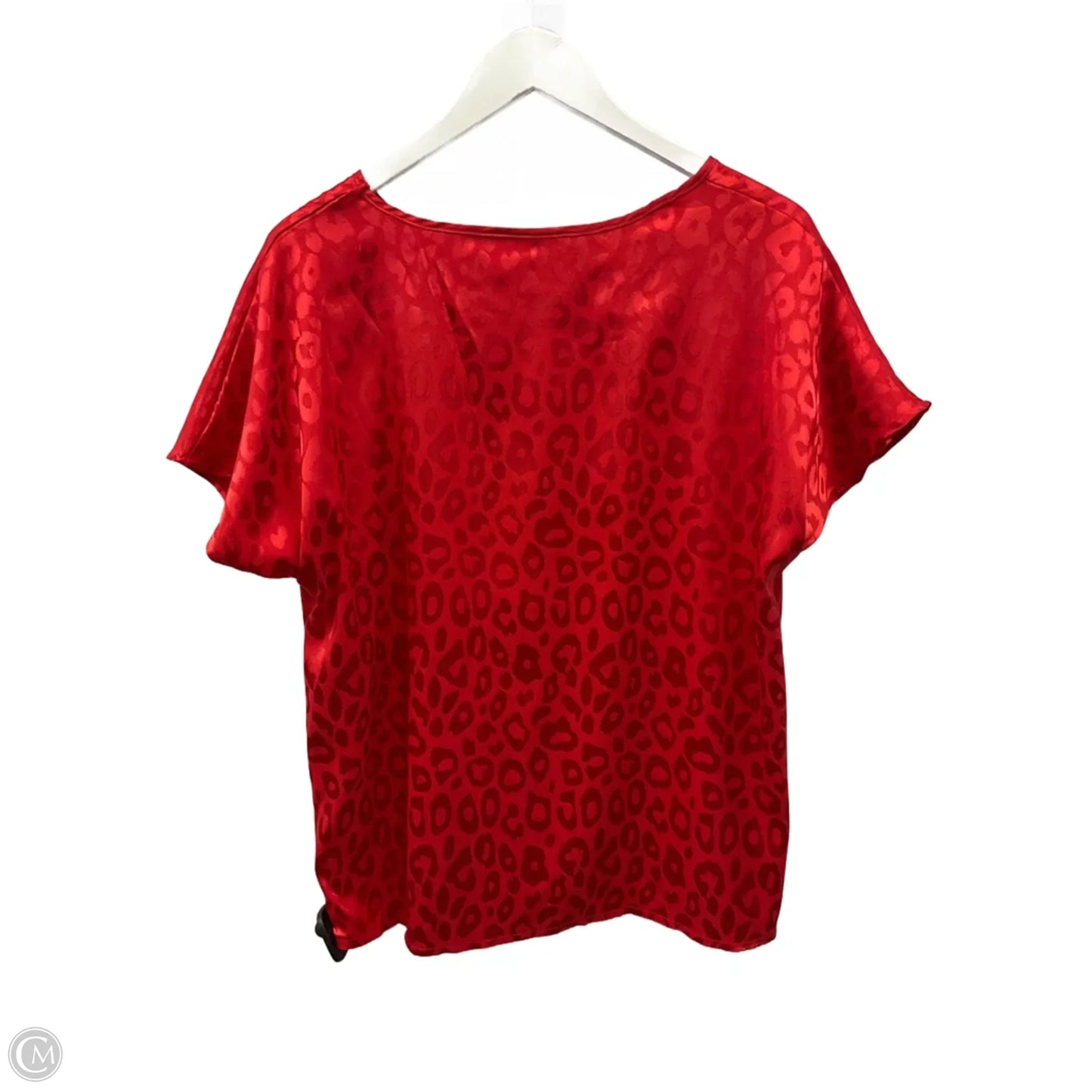 Top Short Sleeve By Clothes Mentor In Red, Size: L