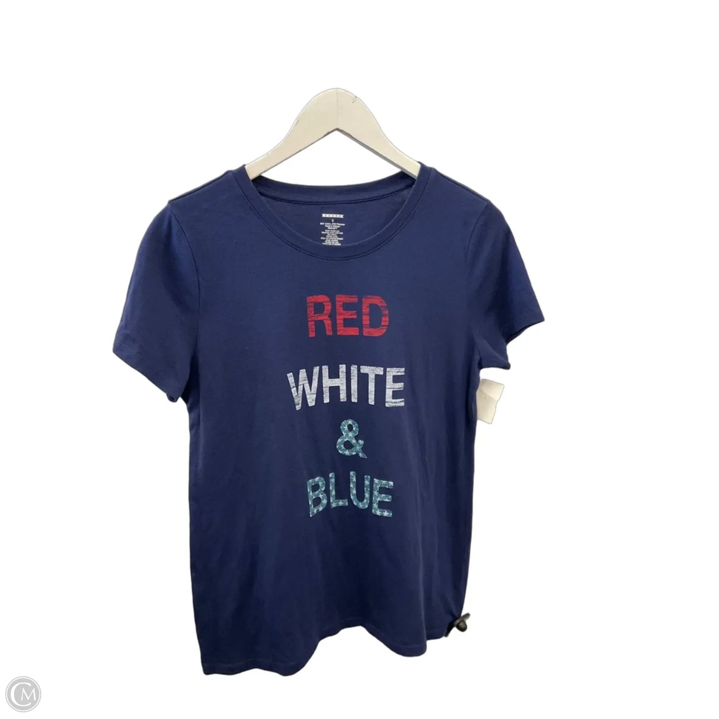 Top Short Sleeve By Clothes Mentor In Blue, Size: S