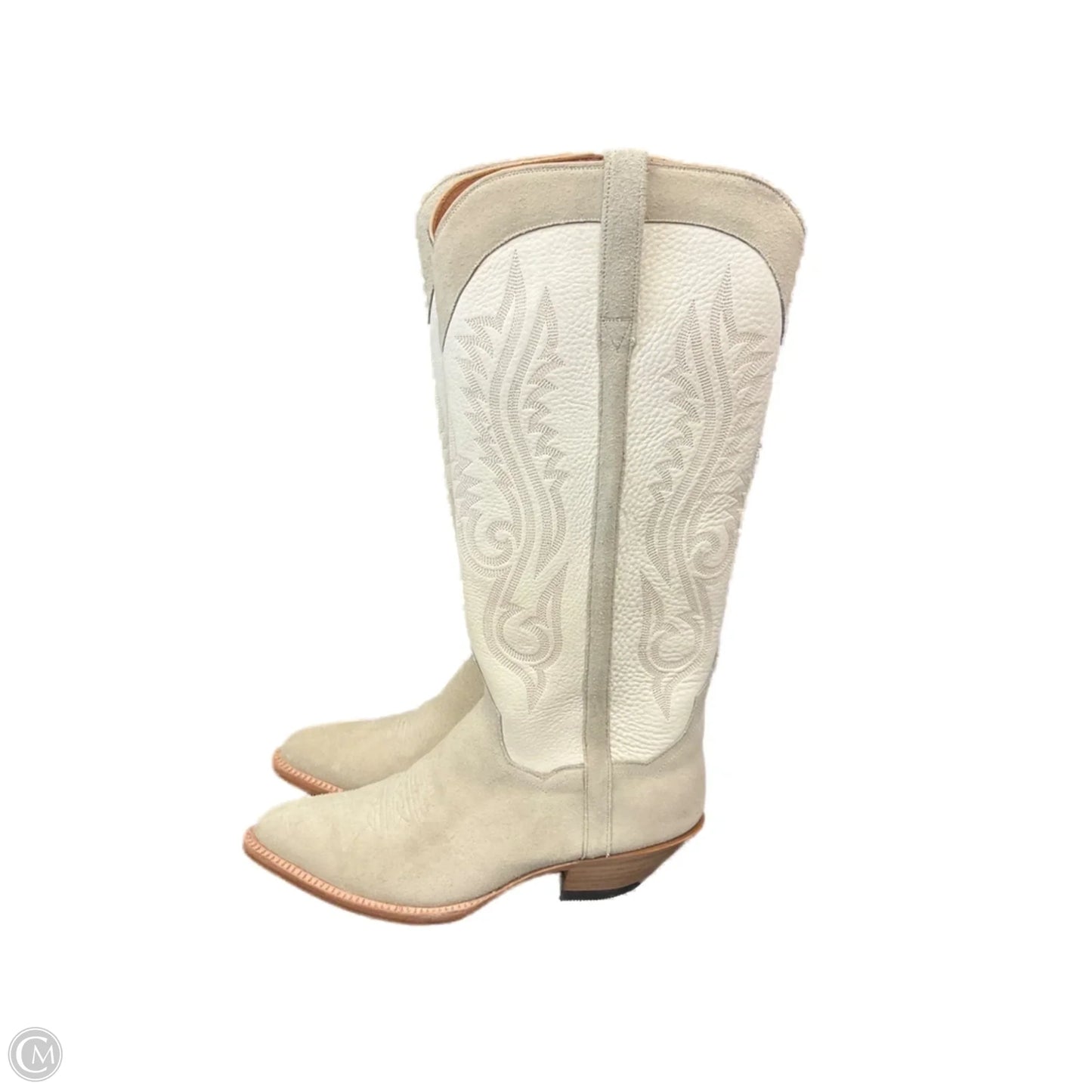 Boots Western By Clothes Mentor In Cream, Size: 8