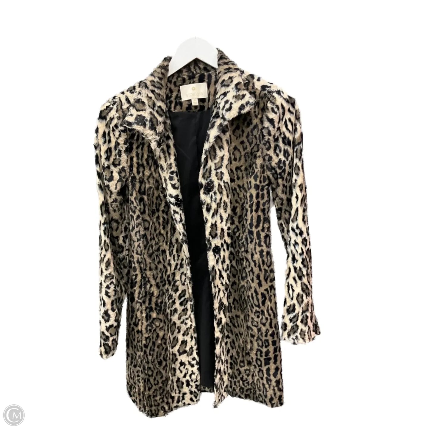Jacket Faux Fur & Sherpa By Etcetra In Animal Print, Size: Xs