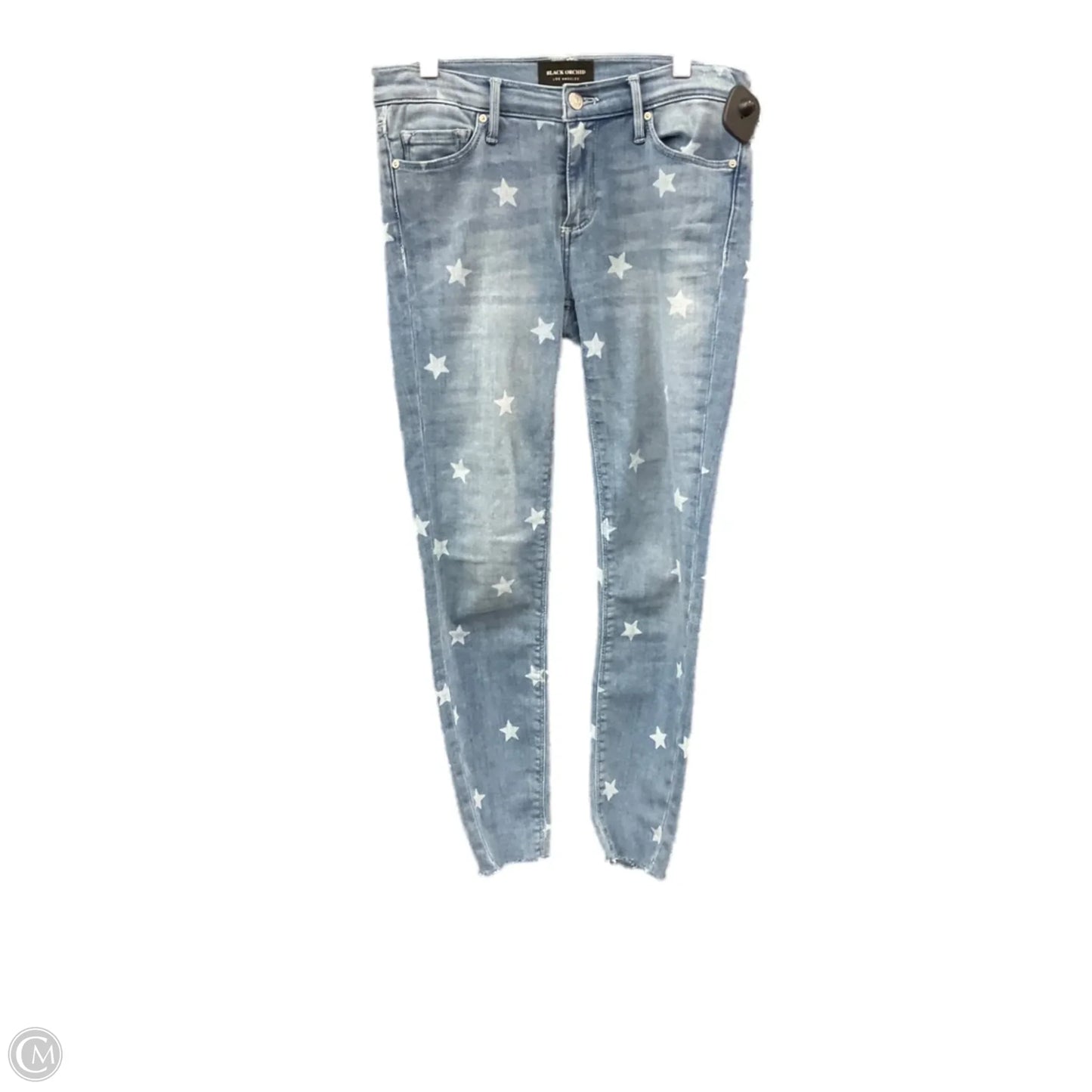 Jeans Skinny By Black Orchid In Blue Denim, Size: 0