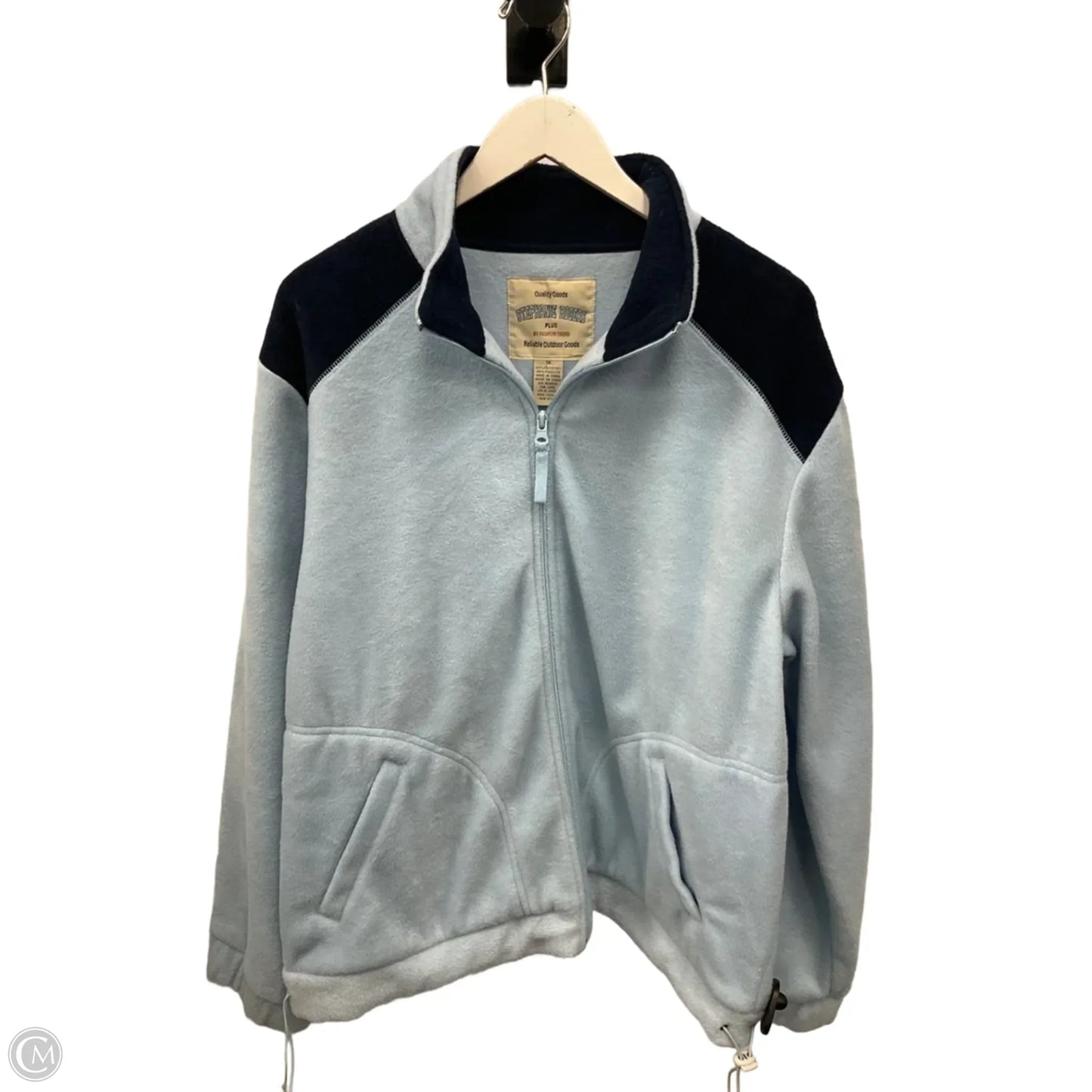 Jacket Fleece By Clothes Mentor In Blue, Size: 1x